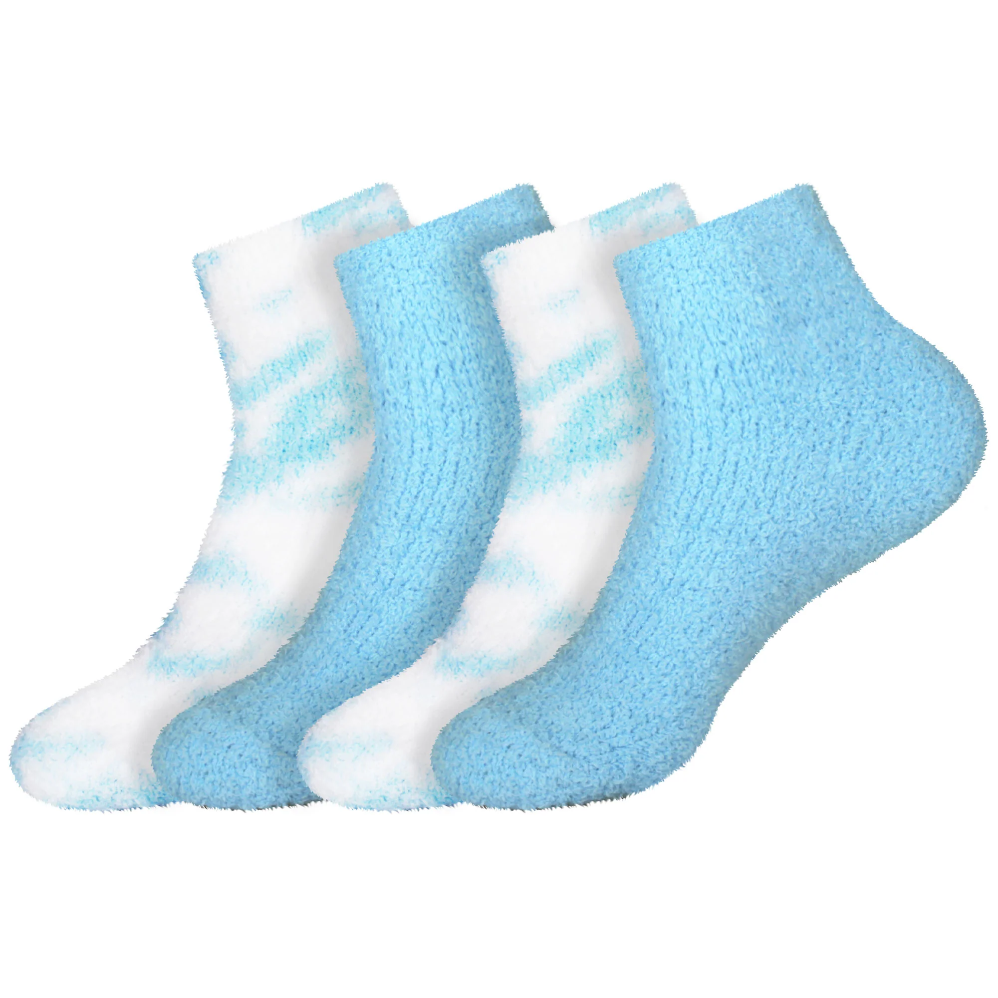 Women's Fuzzy Warm Fluffy Tie-Dye Colorful Ankle Socks - Image 15