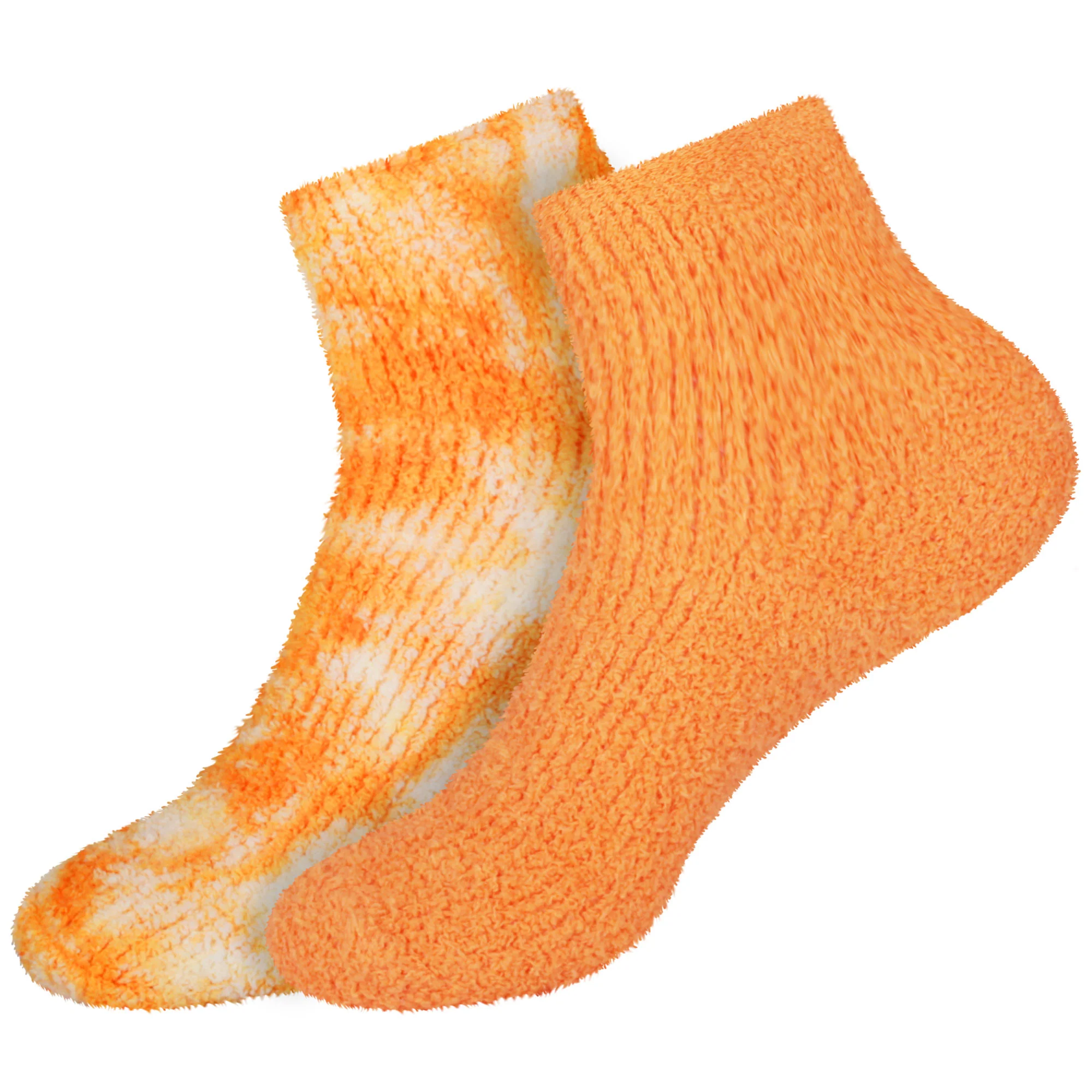 Women's Fuzzy Warm Fluffy Tie-Dye Colorful Ankle Socks - Image 8