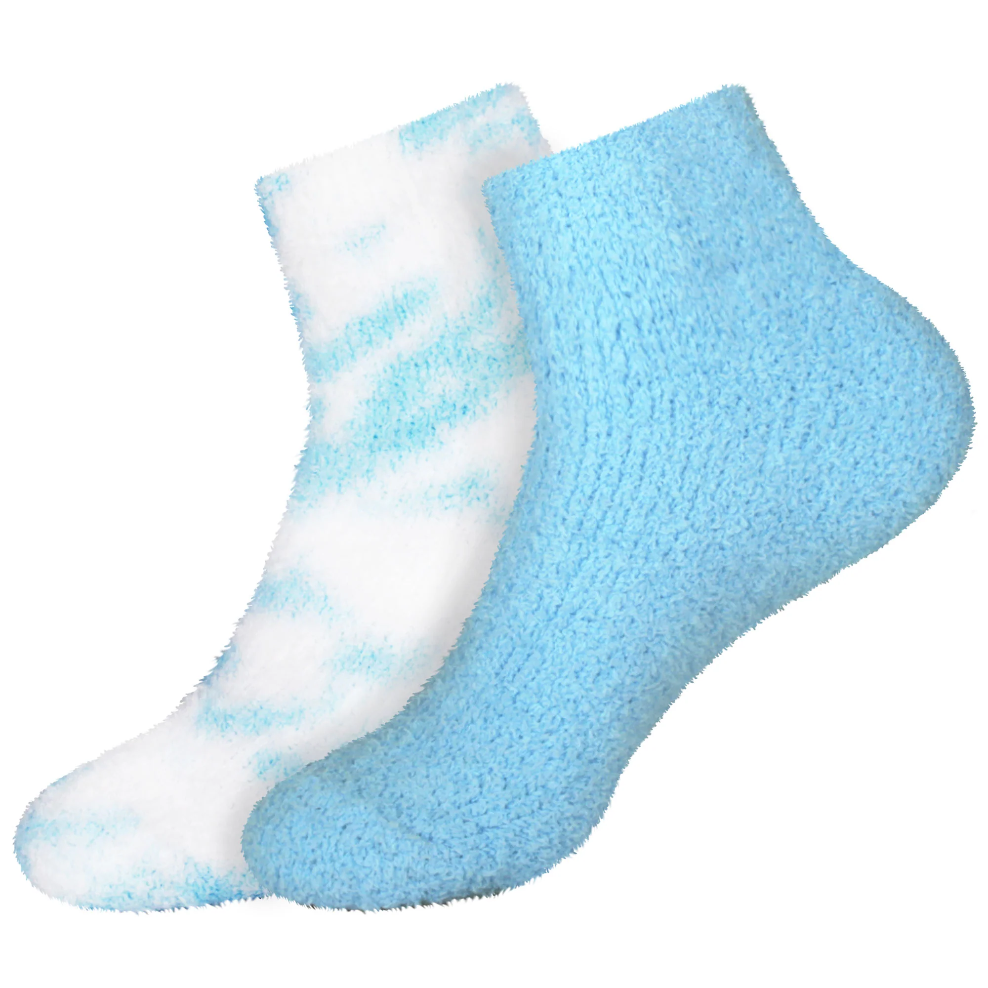 Women's Fuzzy Warm Fluffy Tie-Dye Colorful Ankle Socks - Image 9