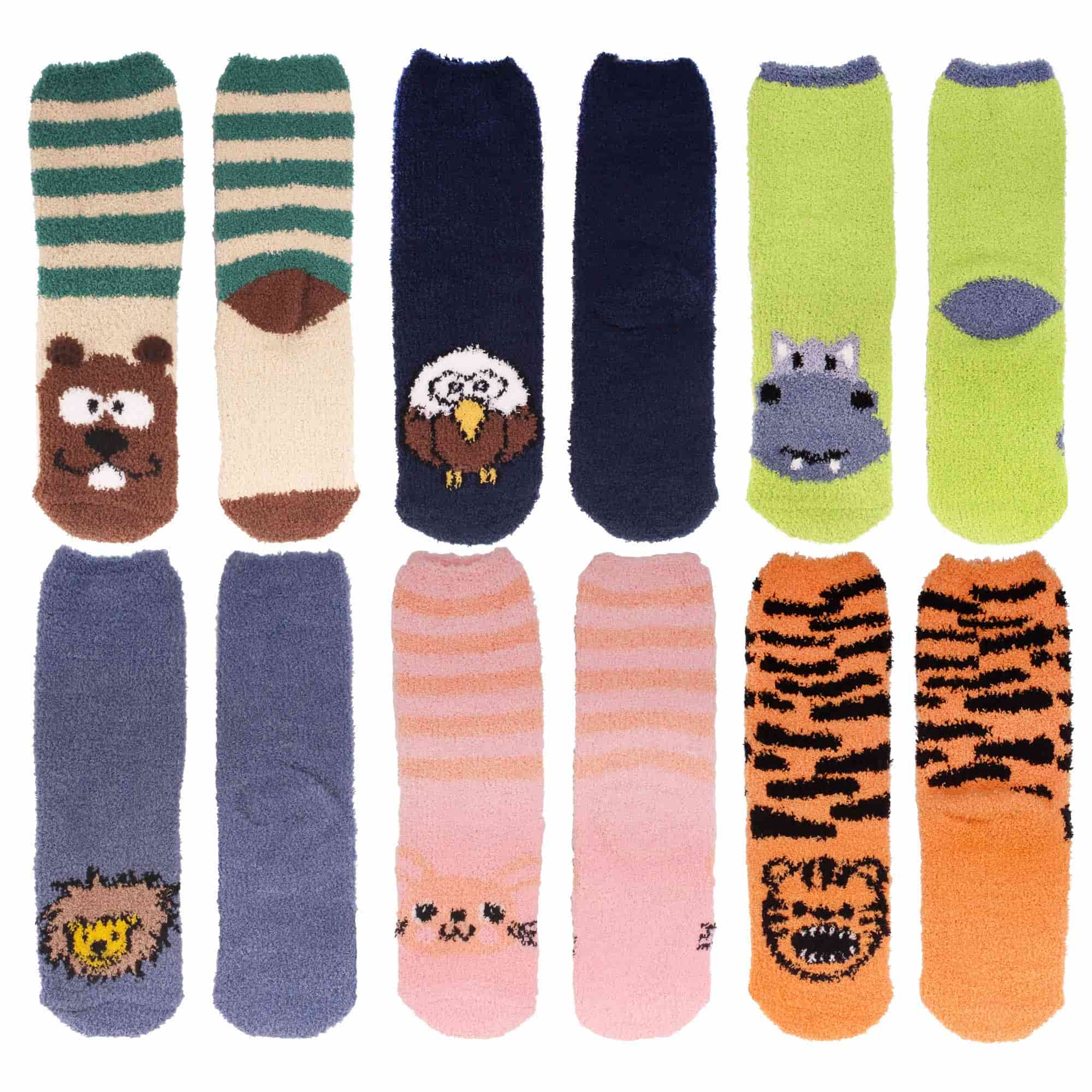 Fuzzy Cozy Animal Socks Assortment - Image 6