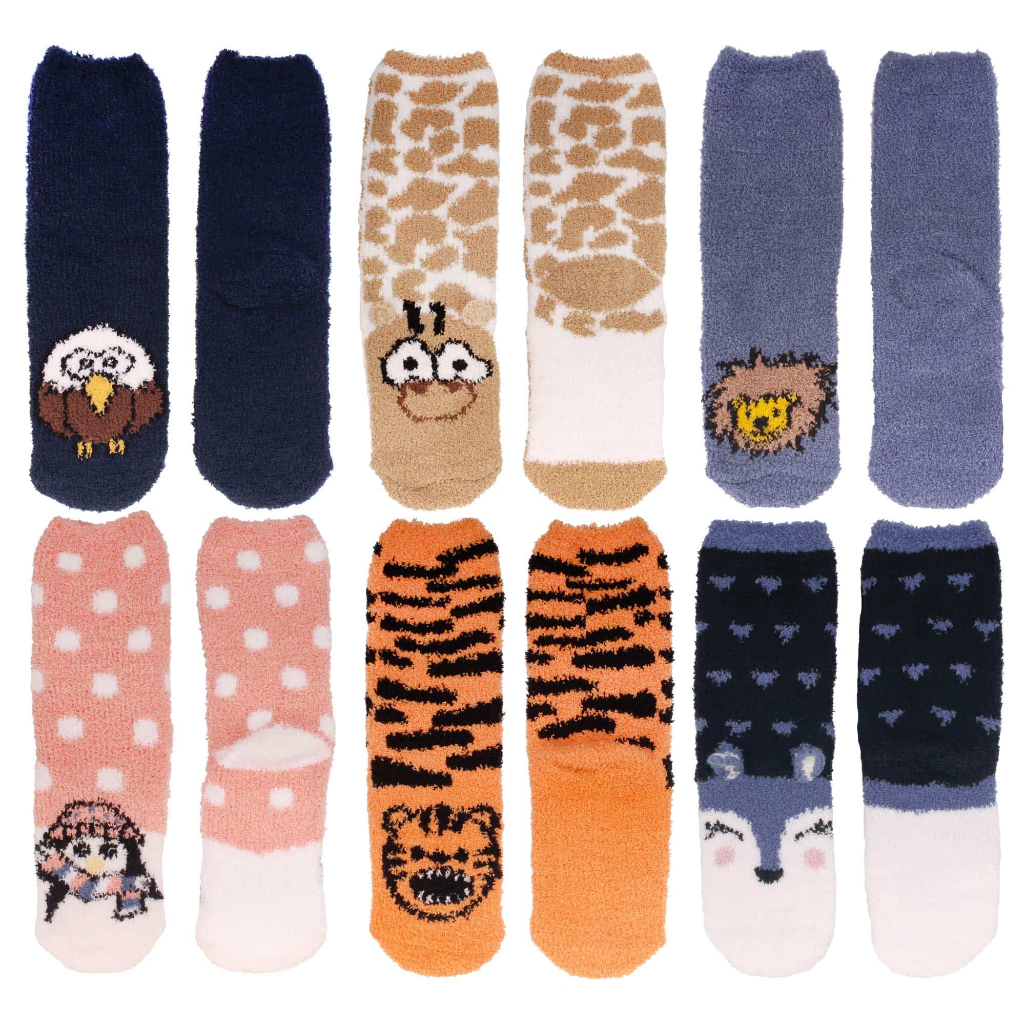 Fuzzy Cozy Animal Socks Assortment - Image 8