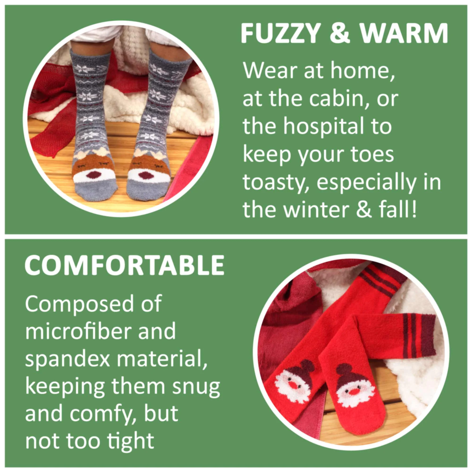 Women's Christmas Crew Socks - Image 3