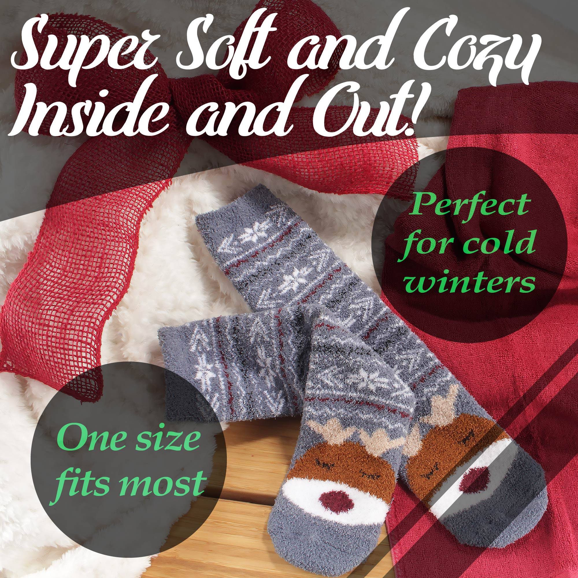 Women's Christmas Crew Socks - Image 4