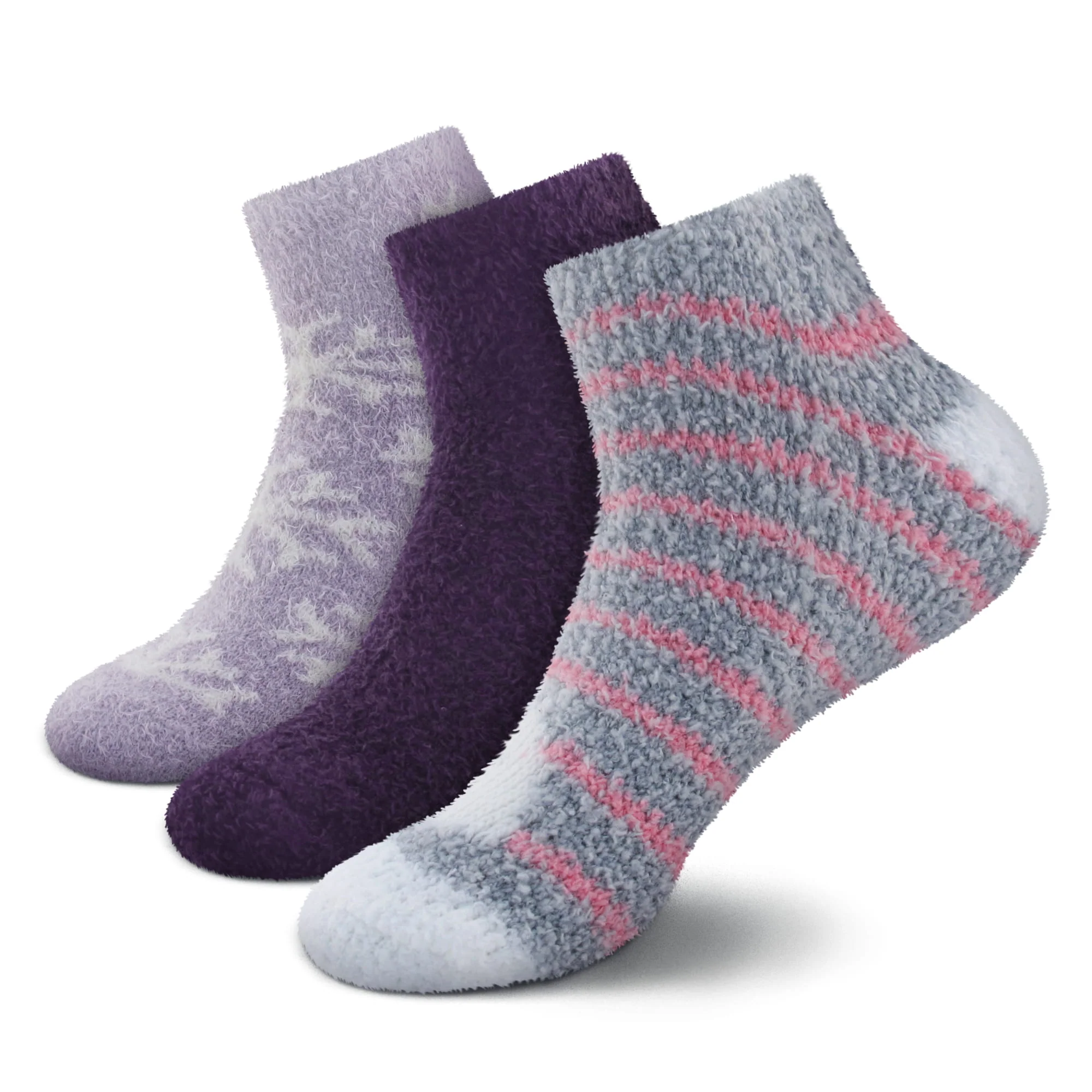Women's Fuzzy Feather Yarn Ankle Socks - Image 11