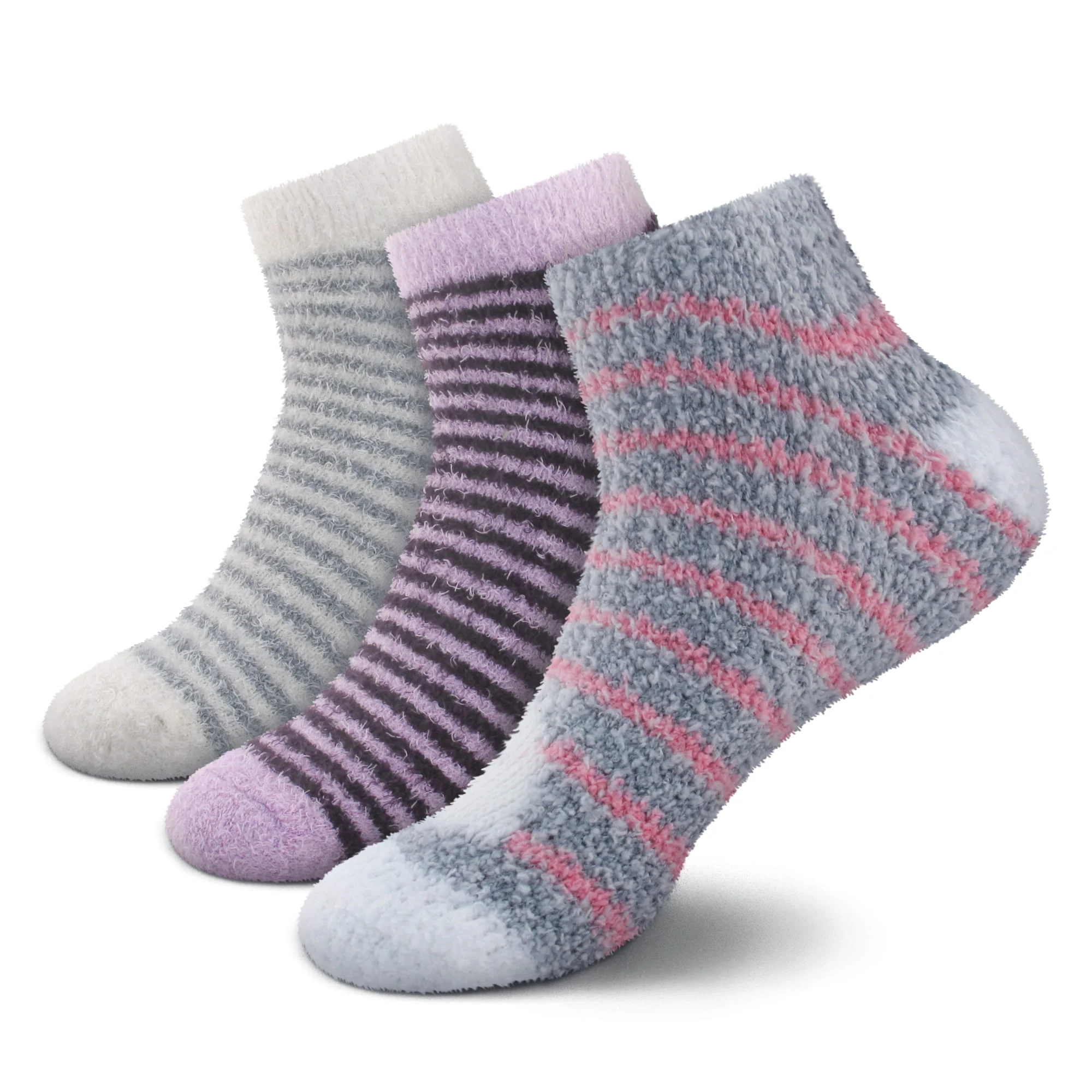 Women's Fuzzy Feather Yarn Ankle Socks - Image 6