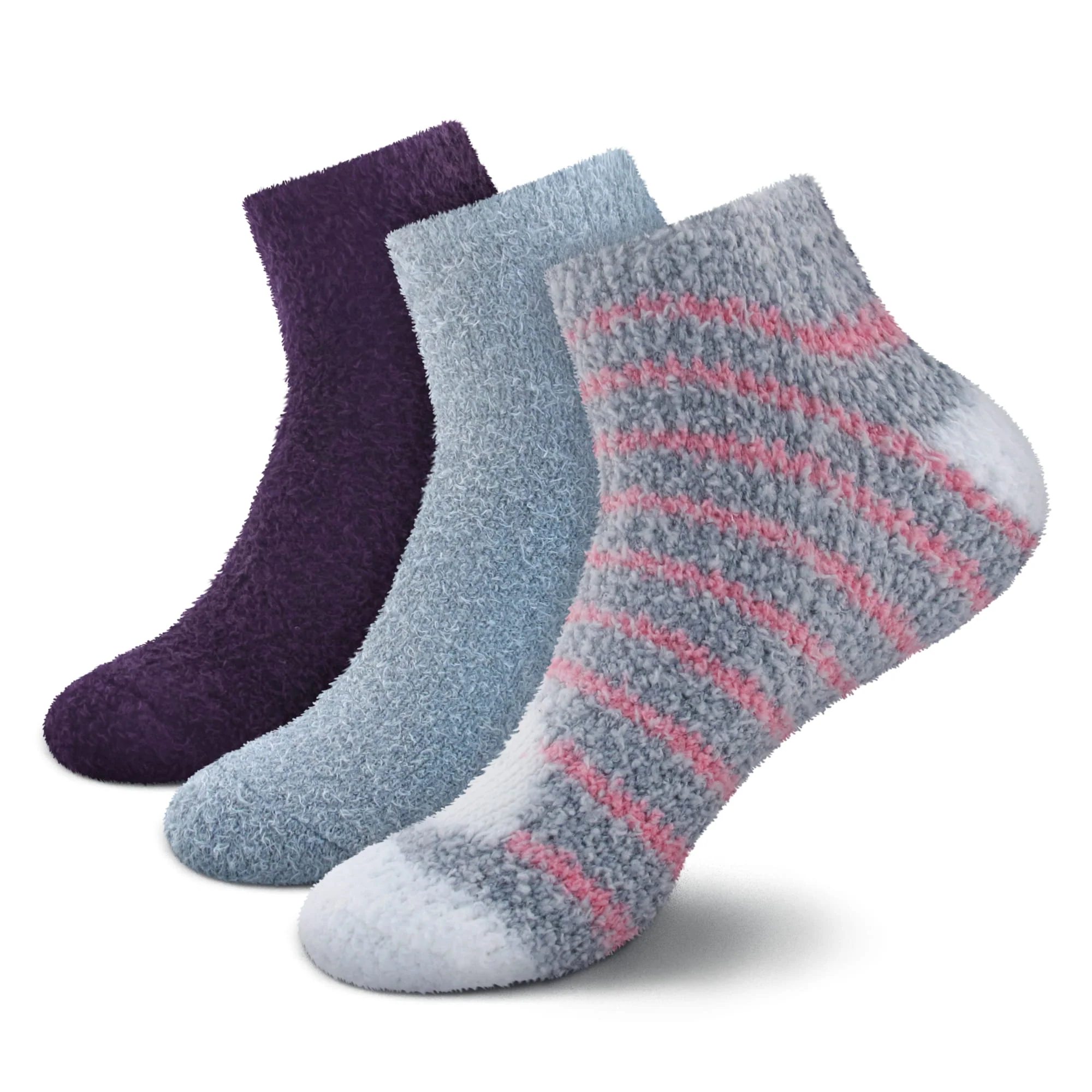 Women's Fuzzy Feather Yarn Ankle Socks - Image 7