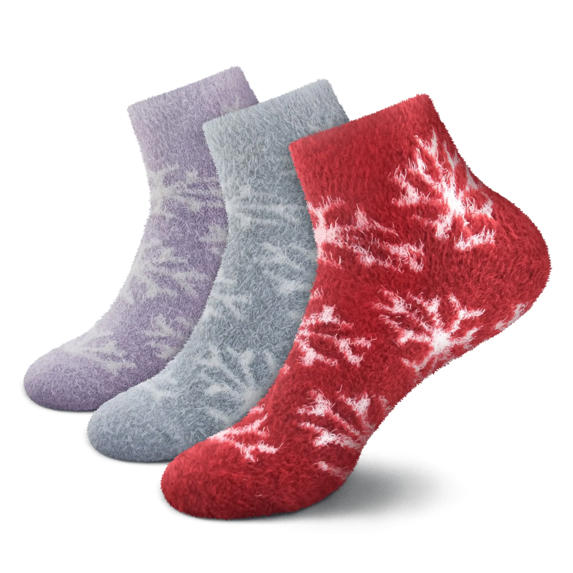 Women's Fuzzy Feather Yarn Ankle Socks - Image 8