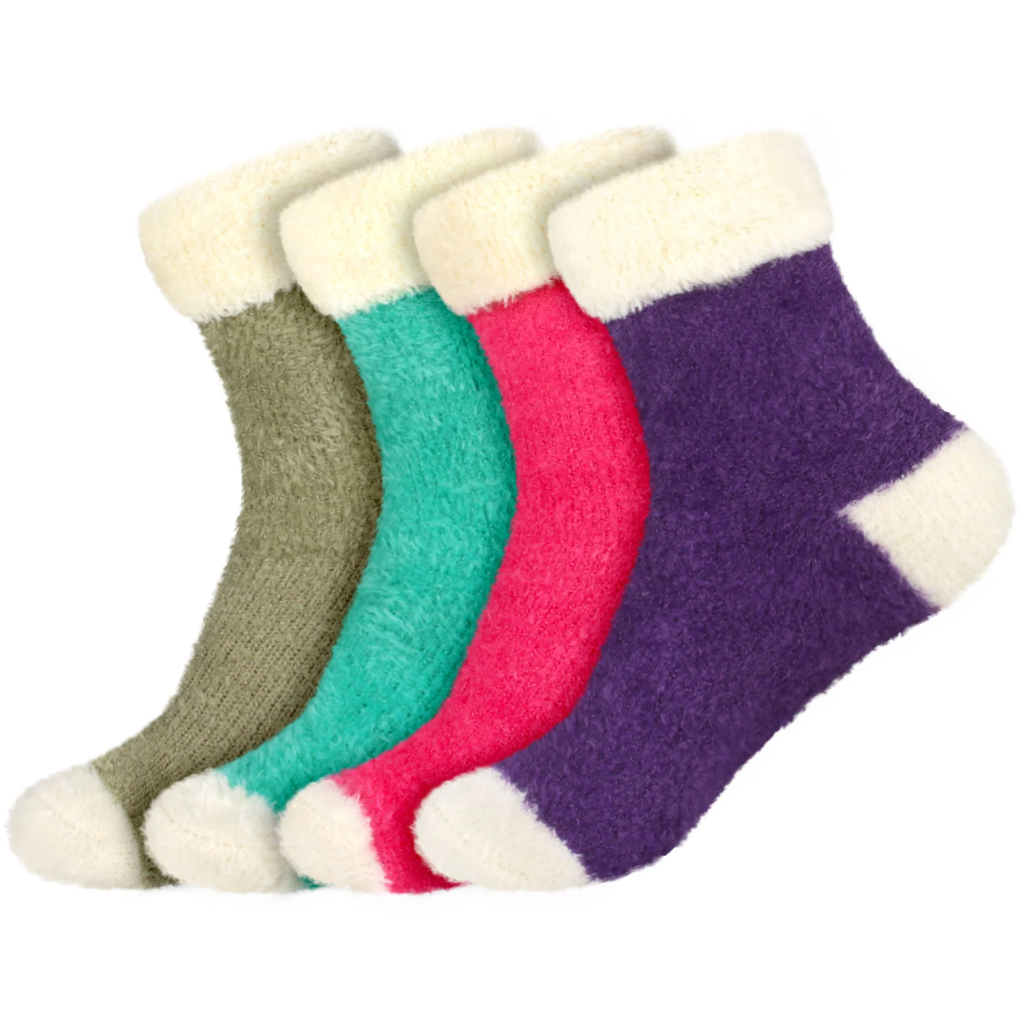Women's Fuzzy Cuff Socks - Image 20