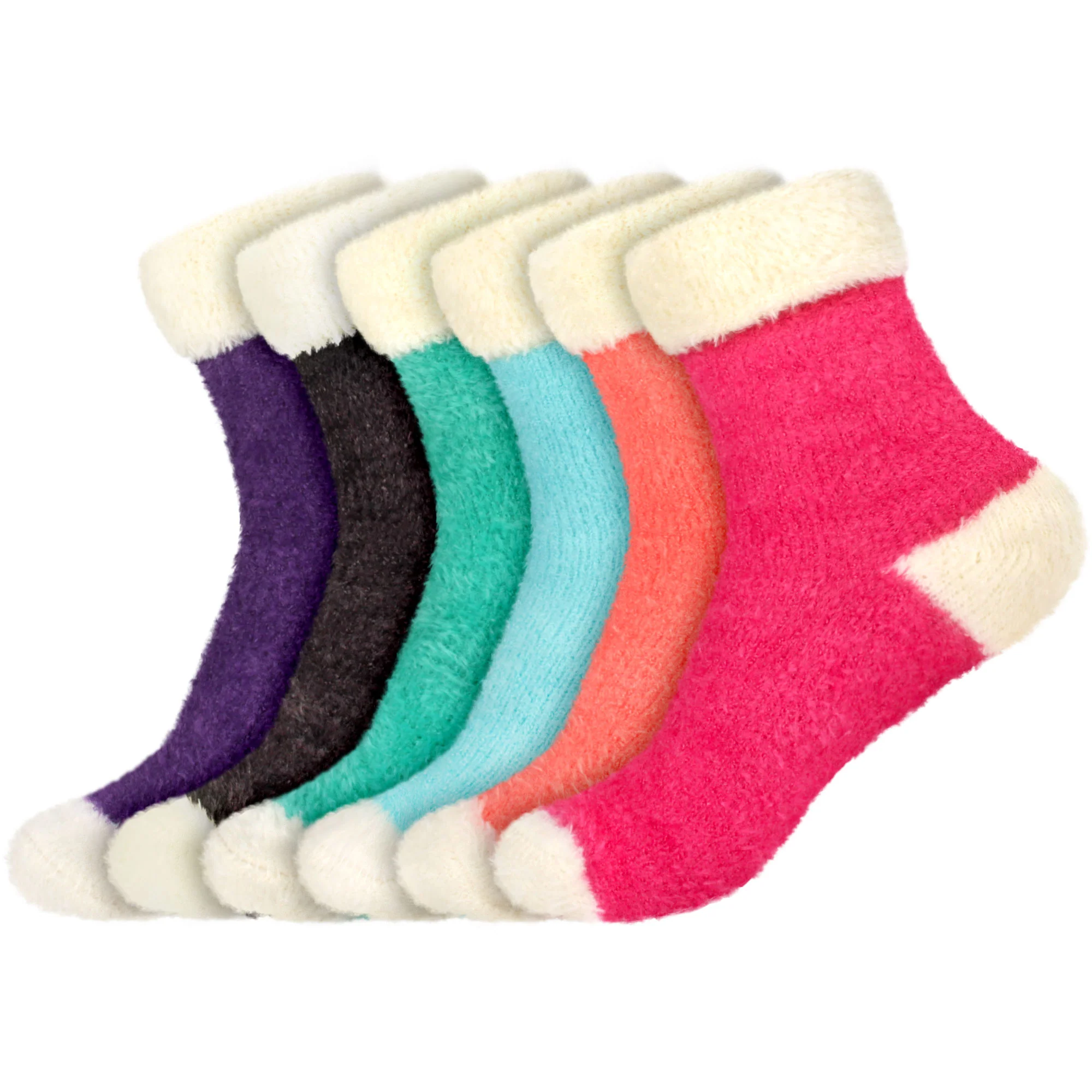 Women's Fuzzy Cuff Socks - Image 21