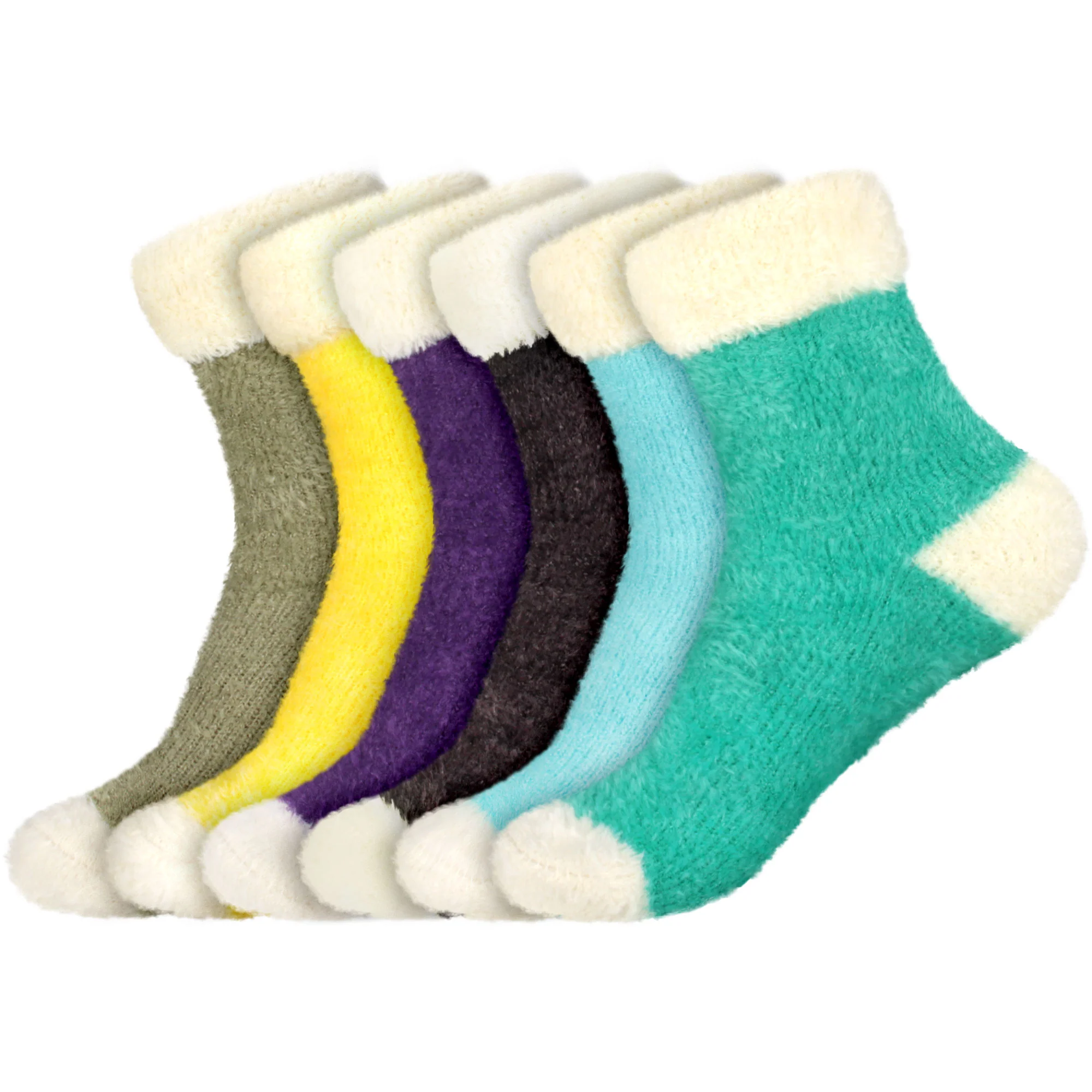 Women's Fuzzy Cuff Socks - Image 22