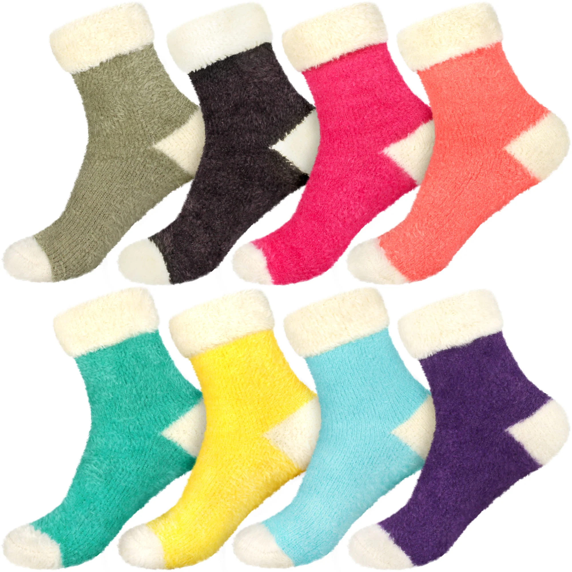 Women's Fuzzy Cuff Socks - Image 25
