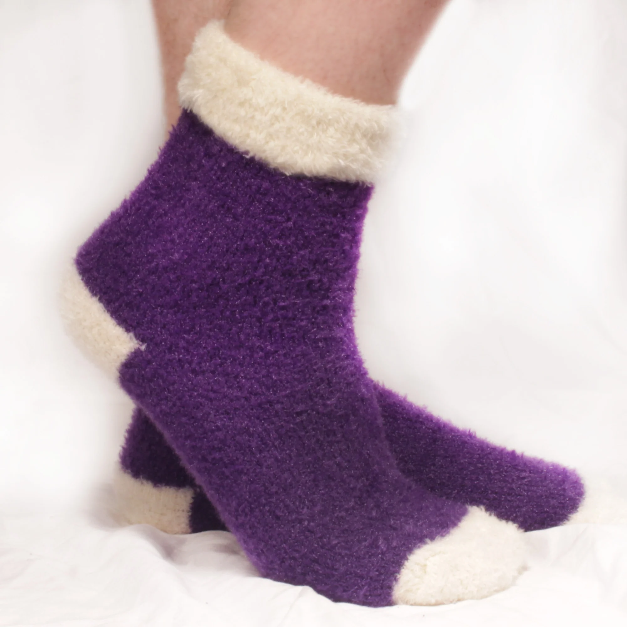 Women's Fuzzy Cuff Socks - Image 4