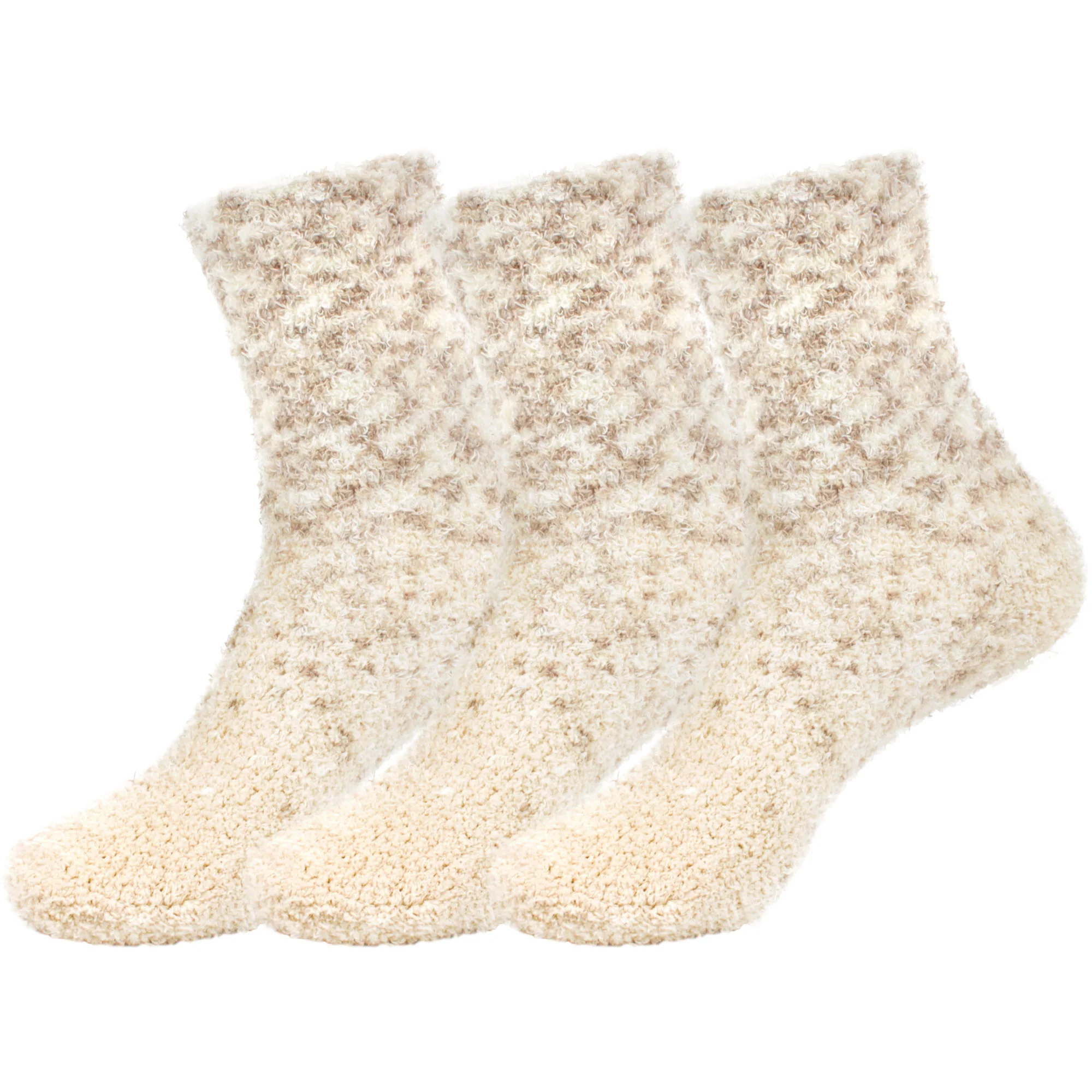 Women's Fuzzy Gradient Home Socks - 3 Pair - Image 11
