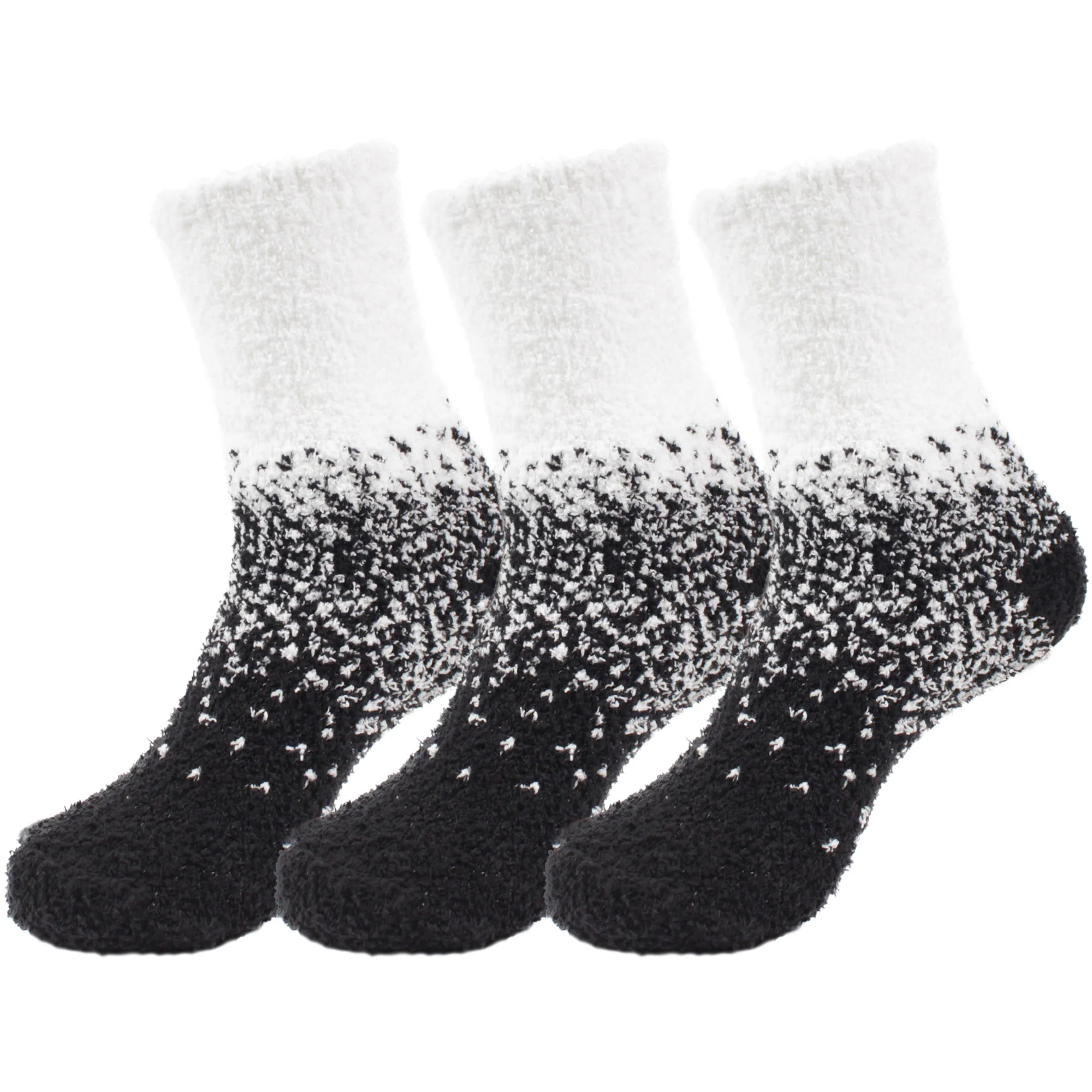 Women's Fuzzy Gradient Home Socks - 3 Pair - Image 12