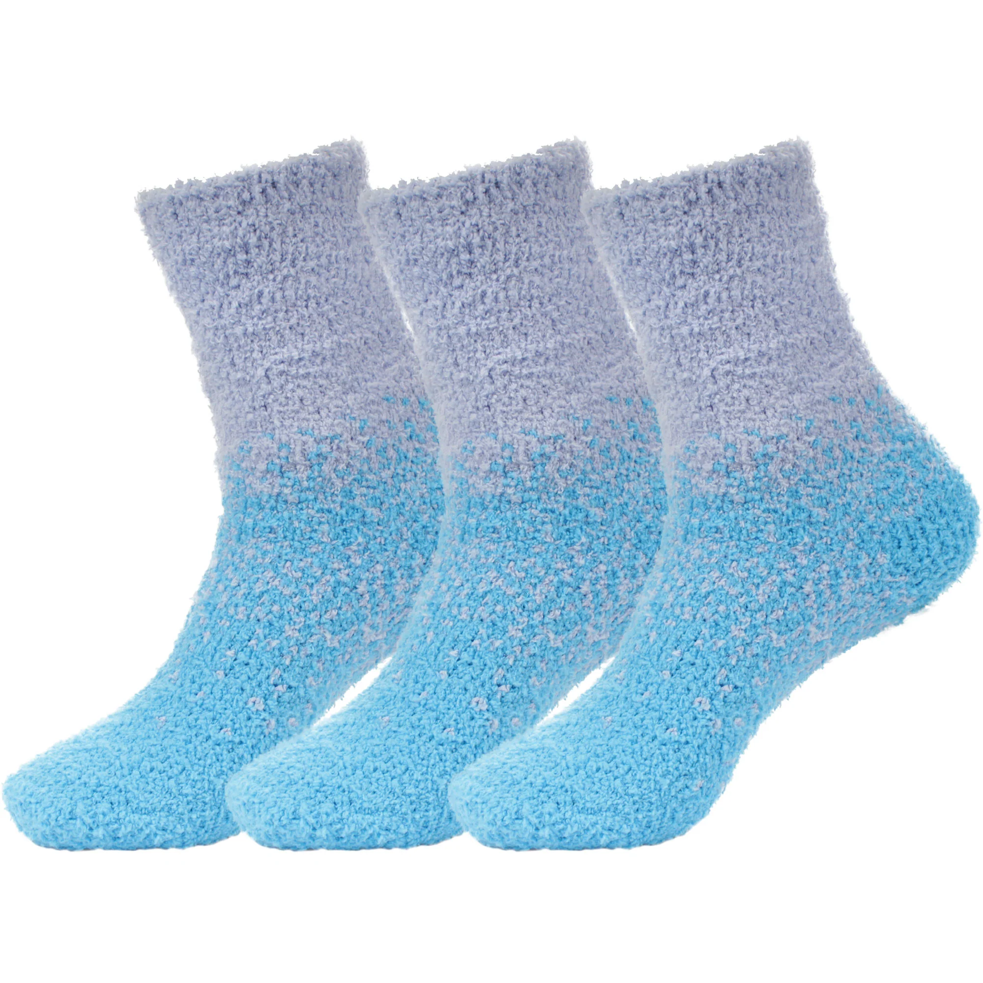 Women's Fuzzy Gradient Home Socks - 3 Pair - Image 14