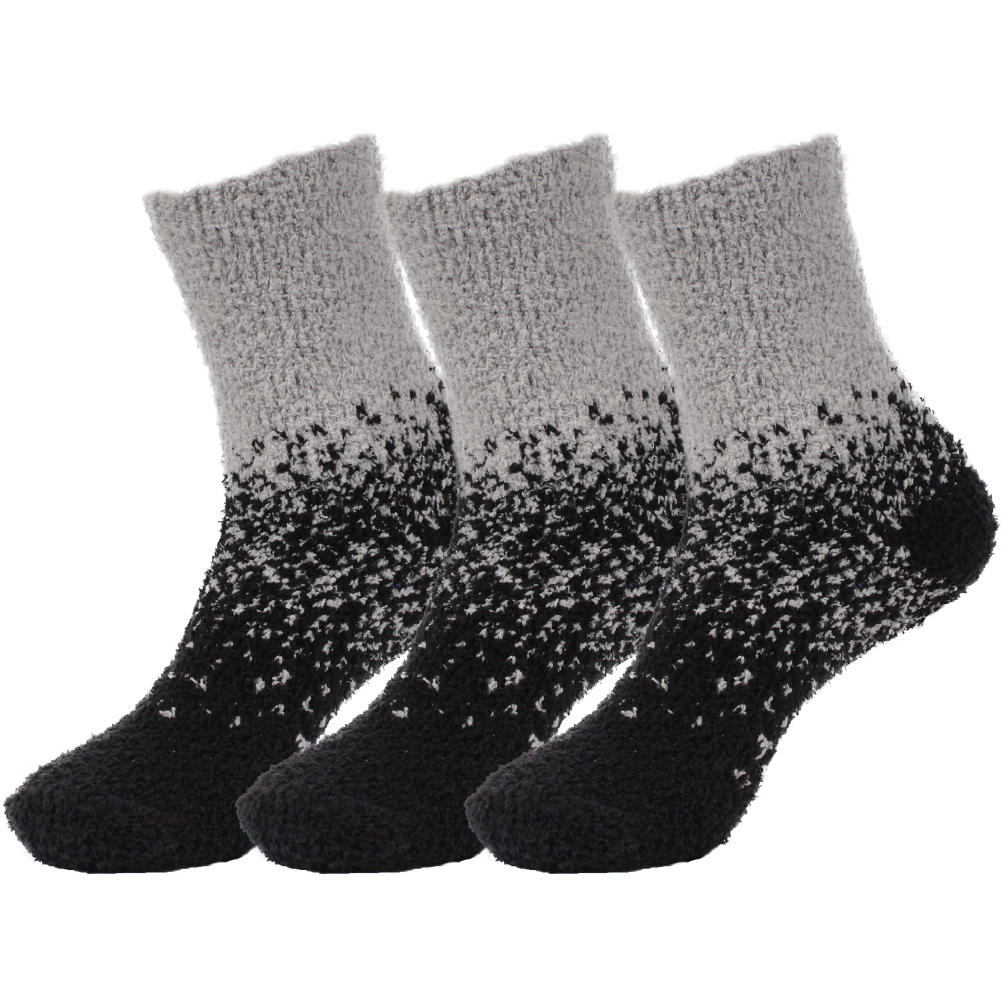 Women's Fuzzy Gradient Home Socks - 3 Pair - Image 17
