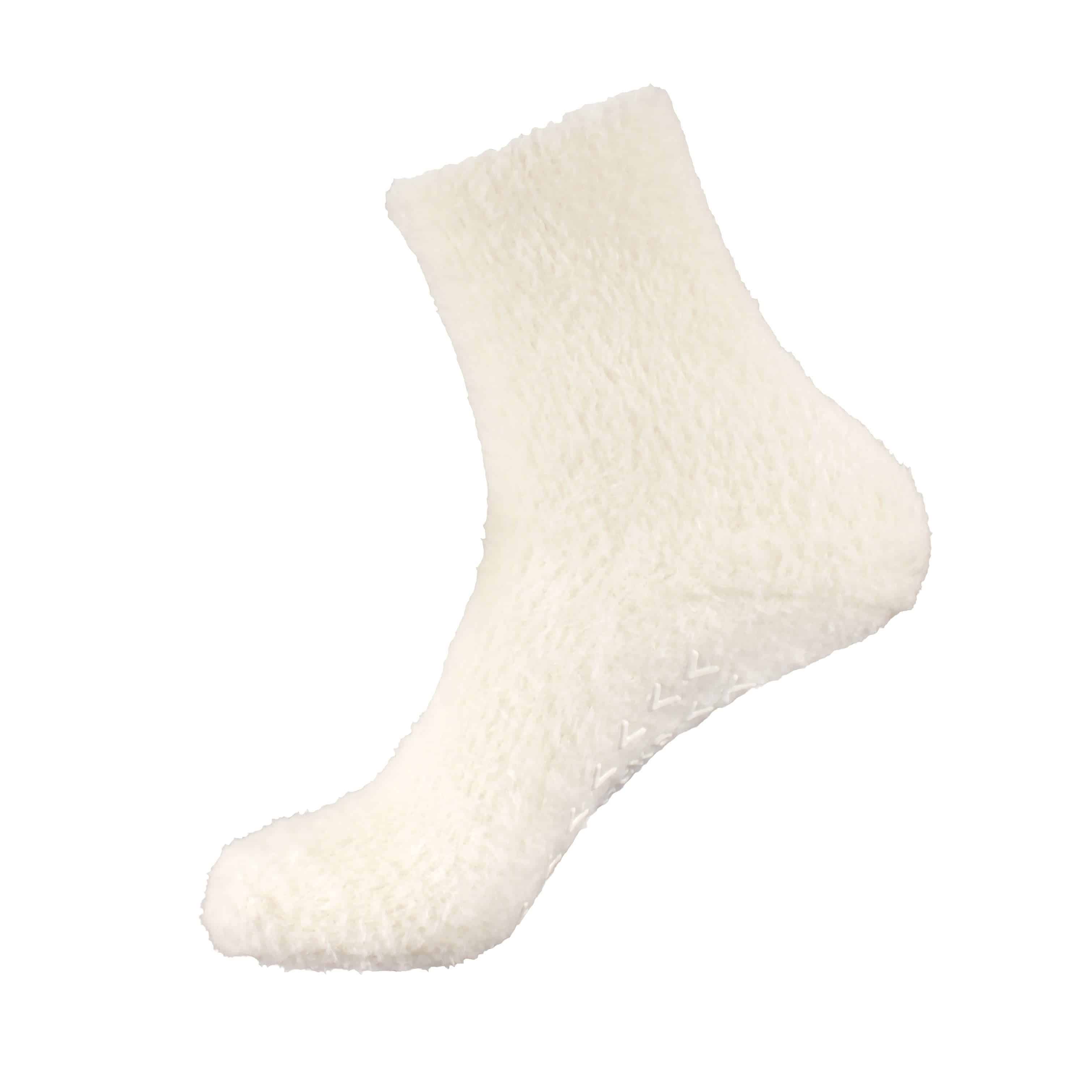 Women's Fuzzy Featherlight Socks with Grips - 4 Pairs - Image 9