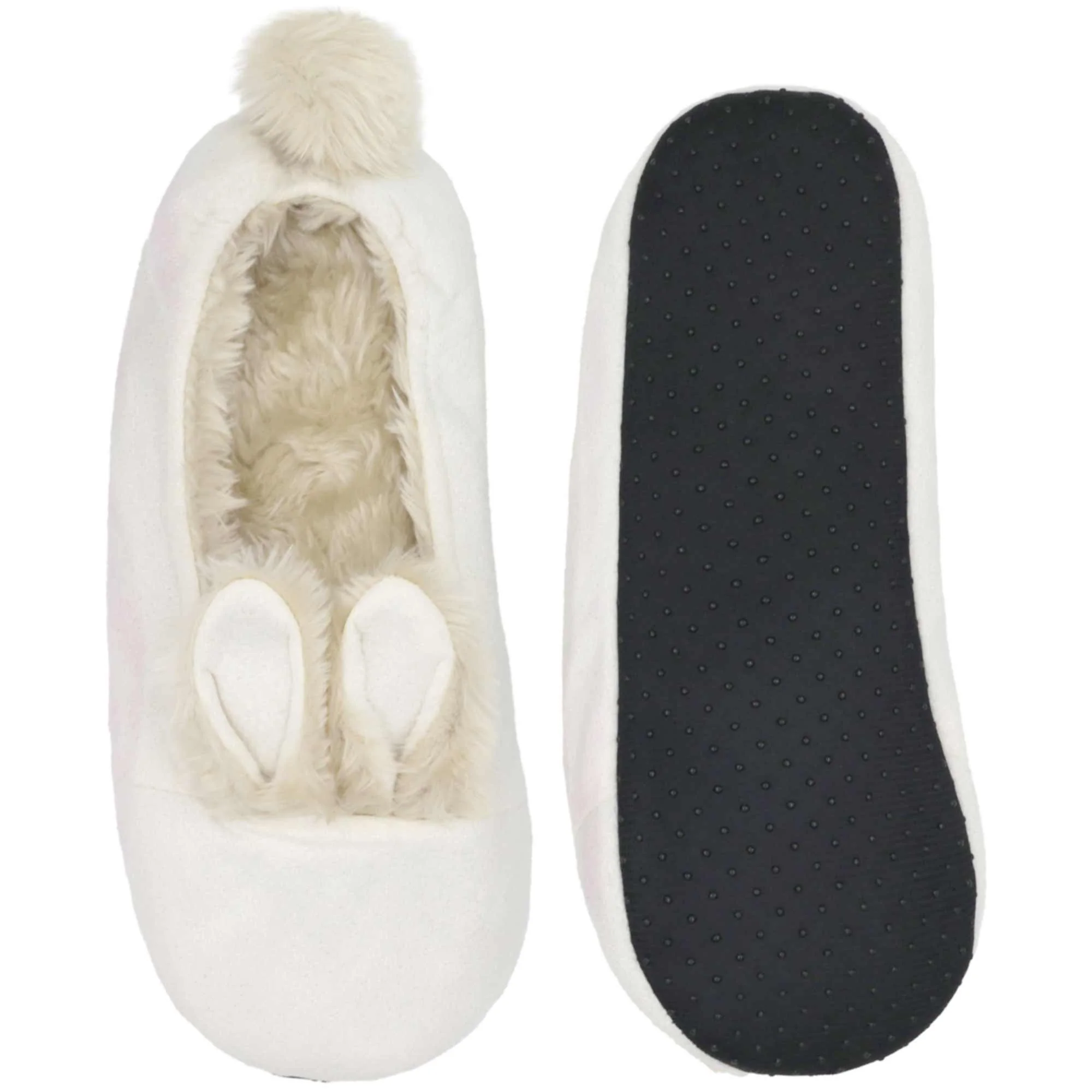 Women's Rabbit Pompom Slippers: Single Pairs - Image 23
