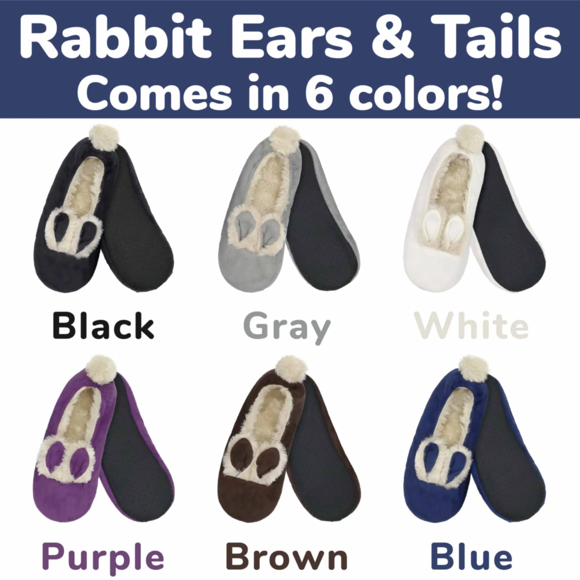 Women's Rabbit Pompom Slippers: Single Pairs - Image 4