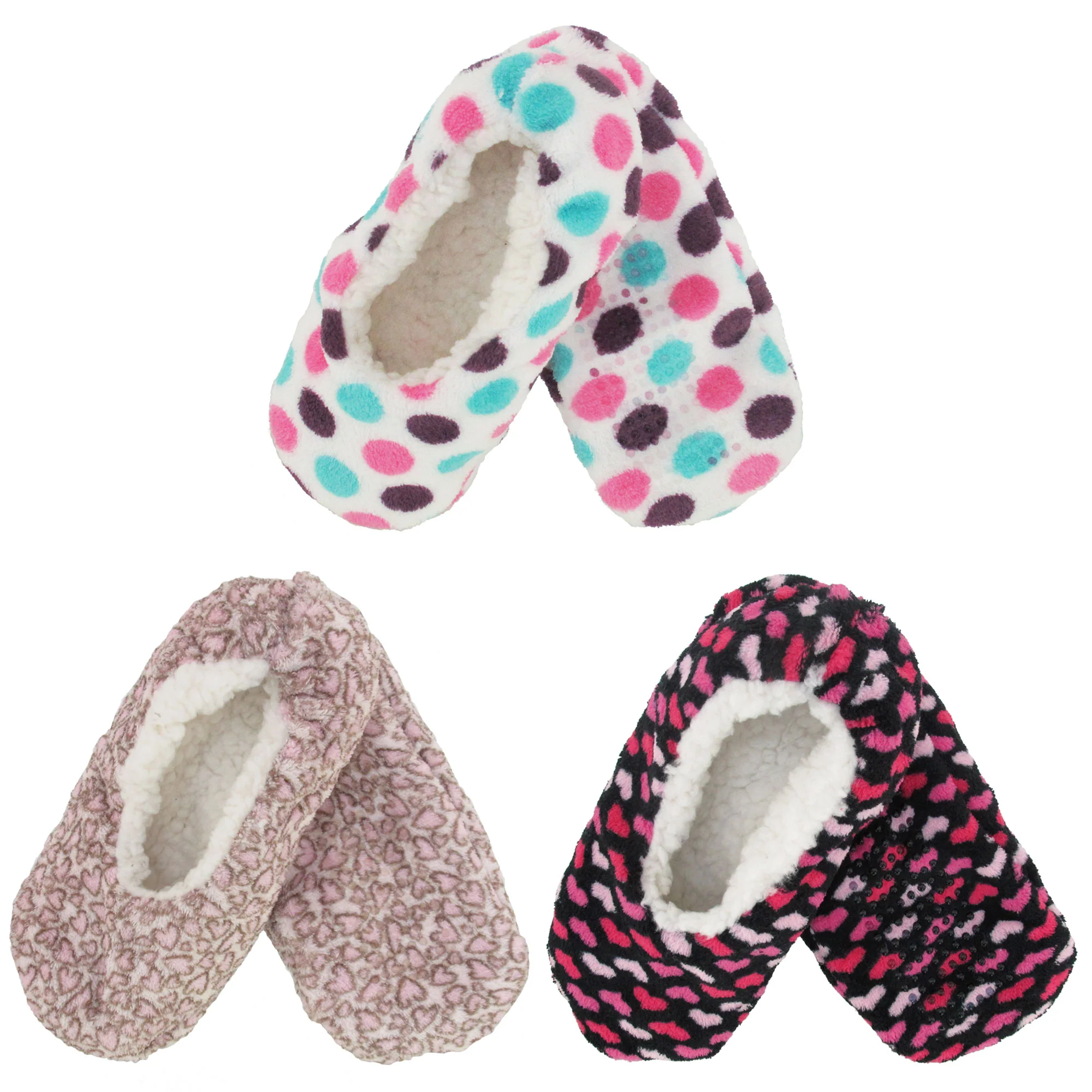 Women's Fuzzy Footies Non-Slip Lined Slippers - Image 10