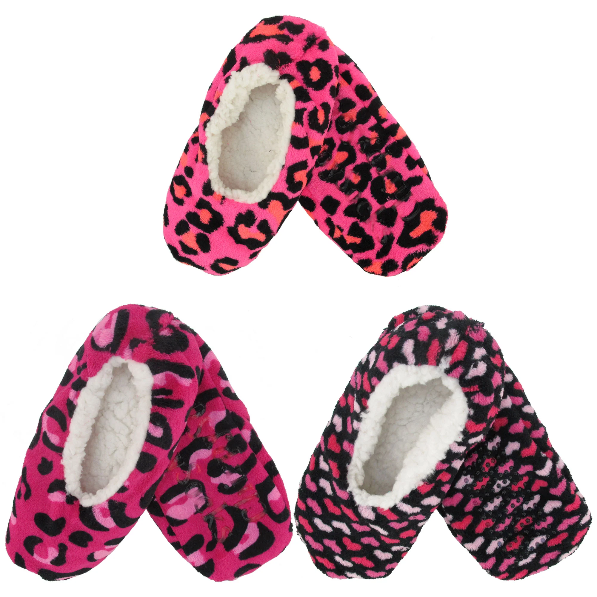 Women's Fuzzy Footies Non-Slip Lined Slippers - Image 6