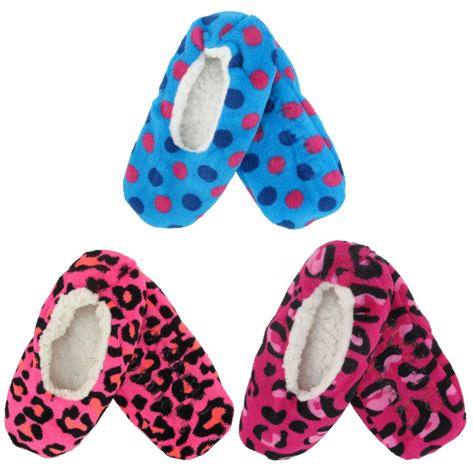 Women's Fuzzy Footies Non-Slip Lined Slippers - Image 7