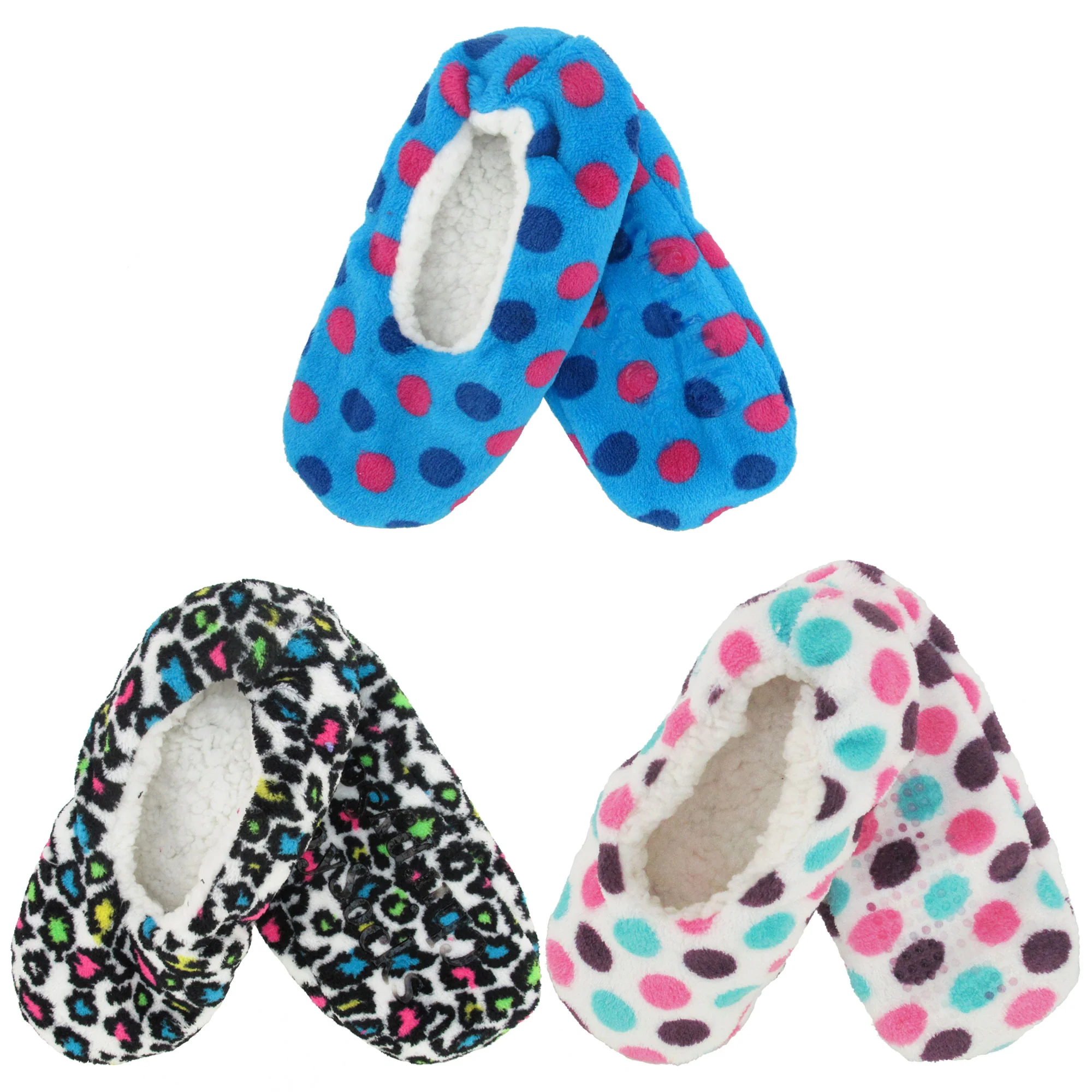 Women's Fuzzy Footies Non-Slip Lined Slippers - Image 8
