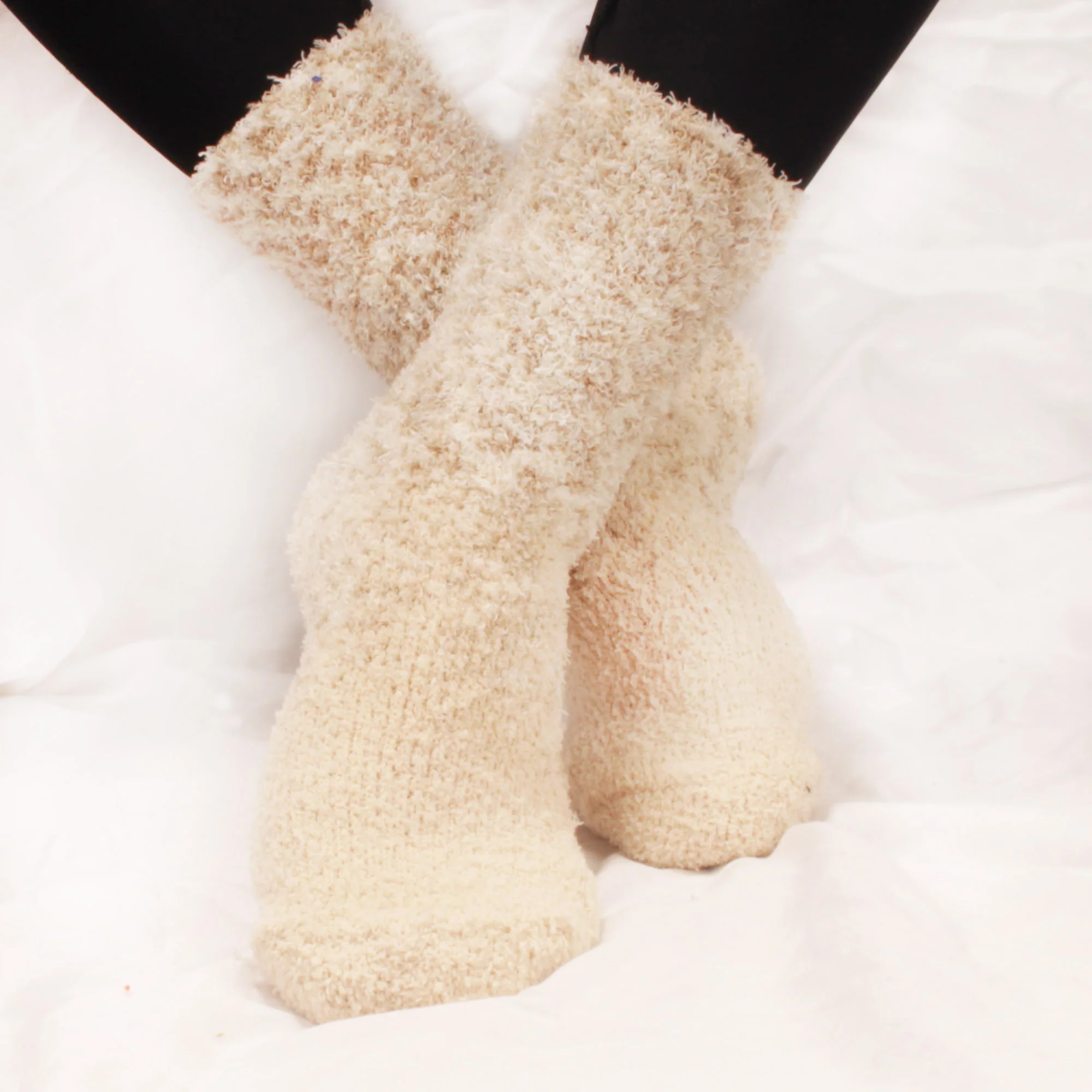 Women's Fuzzy Gradient Home Socks - 4 Pair - Image 4
