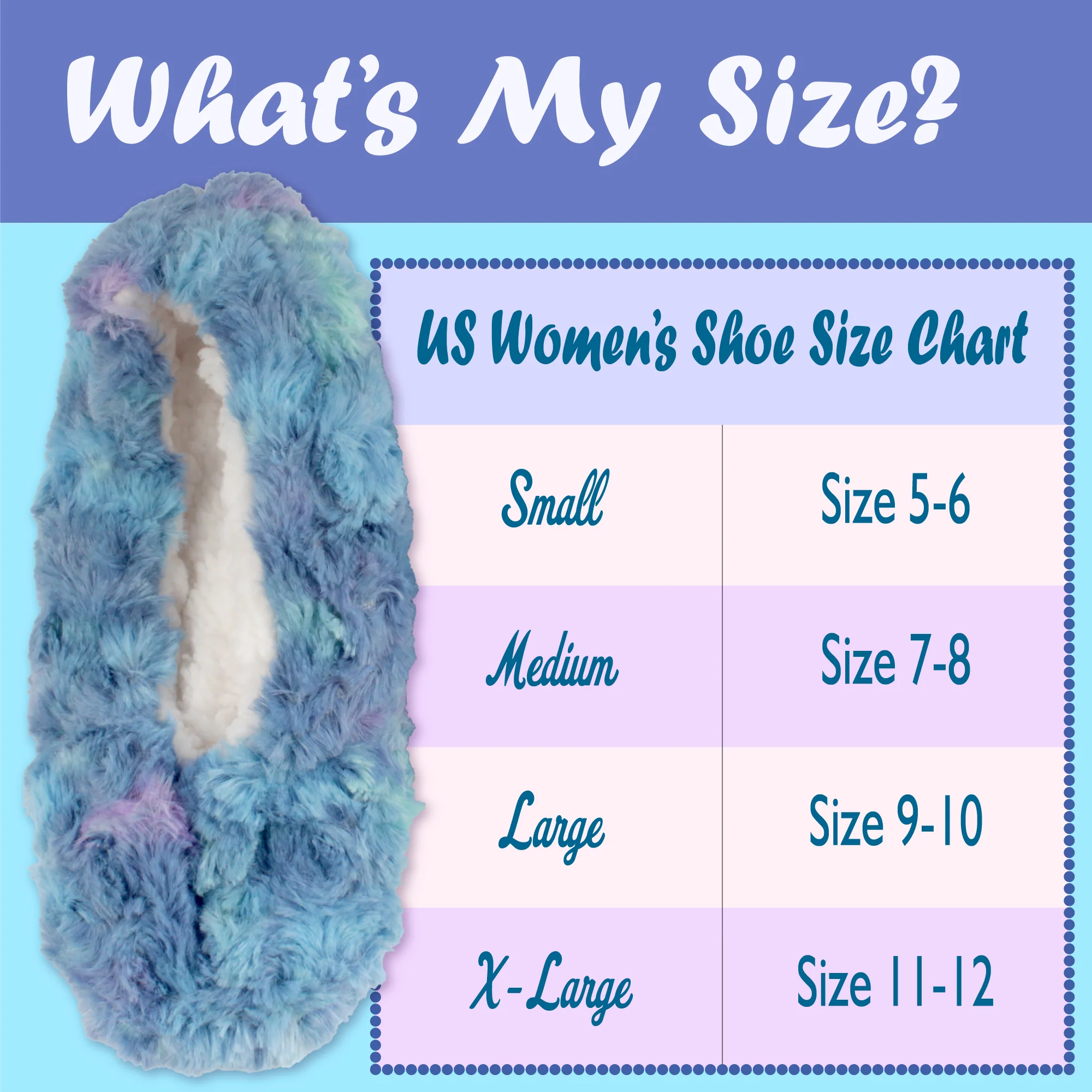 Women's Tie-Dye Fuzzy Slippers: Singles - Image 3