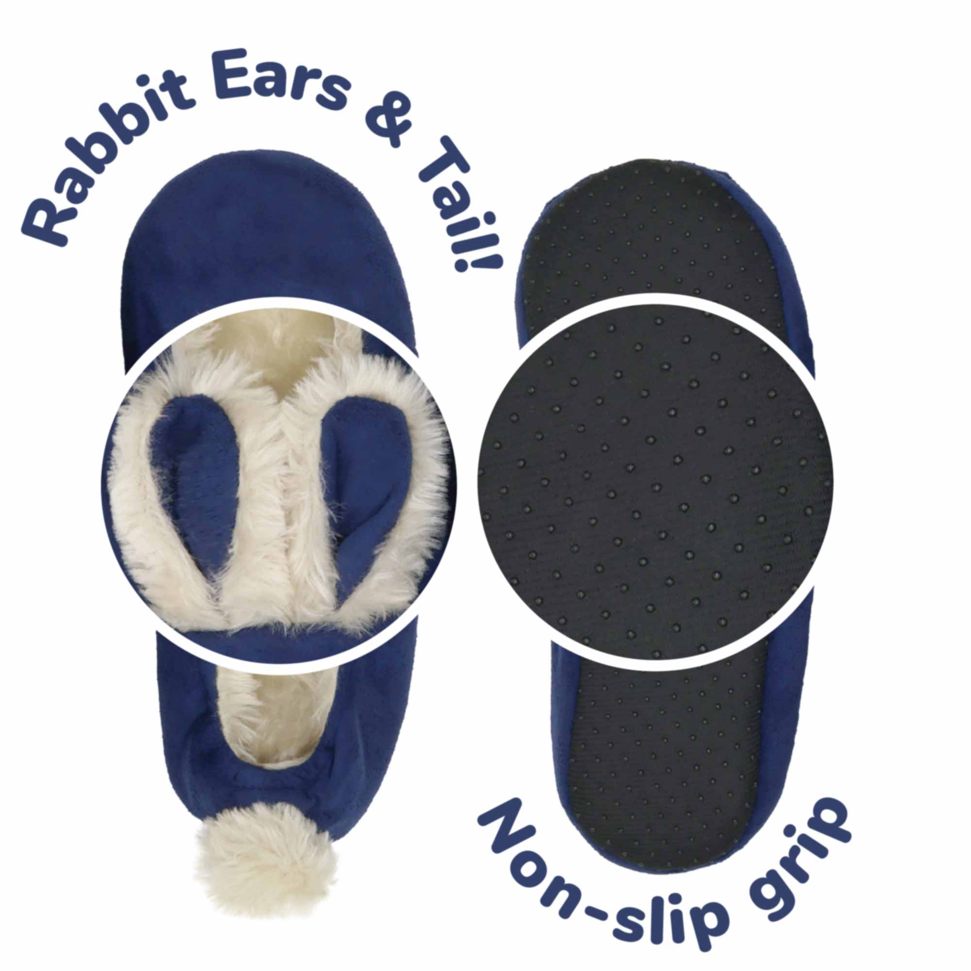Women's Rabbit Pompom Slippers: Assortments - Image 6