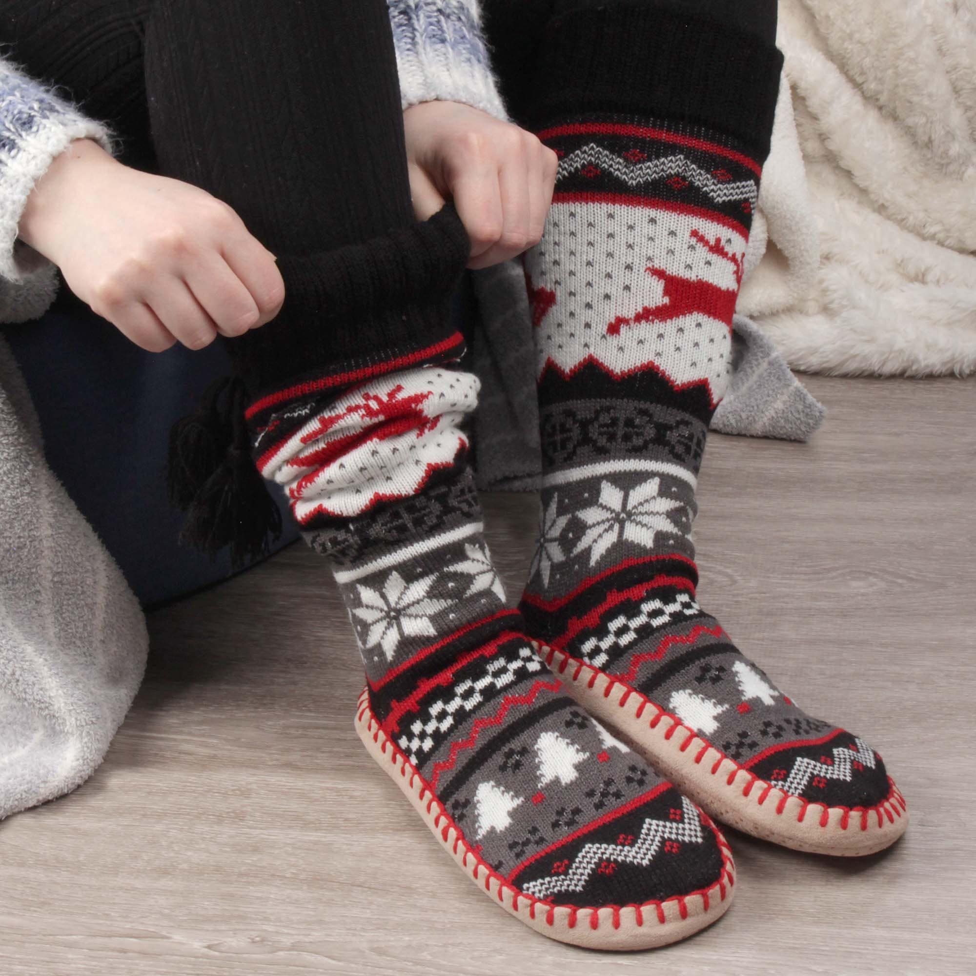 Women's Knit Slippers - Image 2