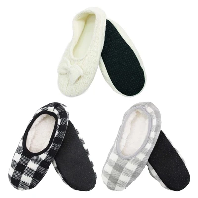Women's Microfiber Cozy Fuzzy Non-Slip Slippers: Assortments - Image 4