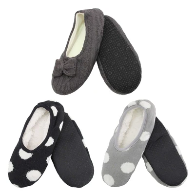 Women's Microfiber Cozy Fuzzy Non-Slip Slippers: Assortments - Image 5