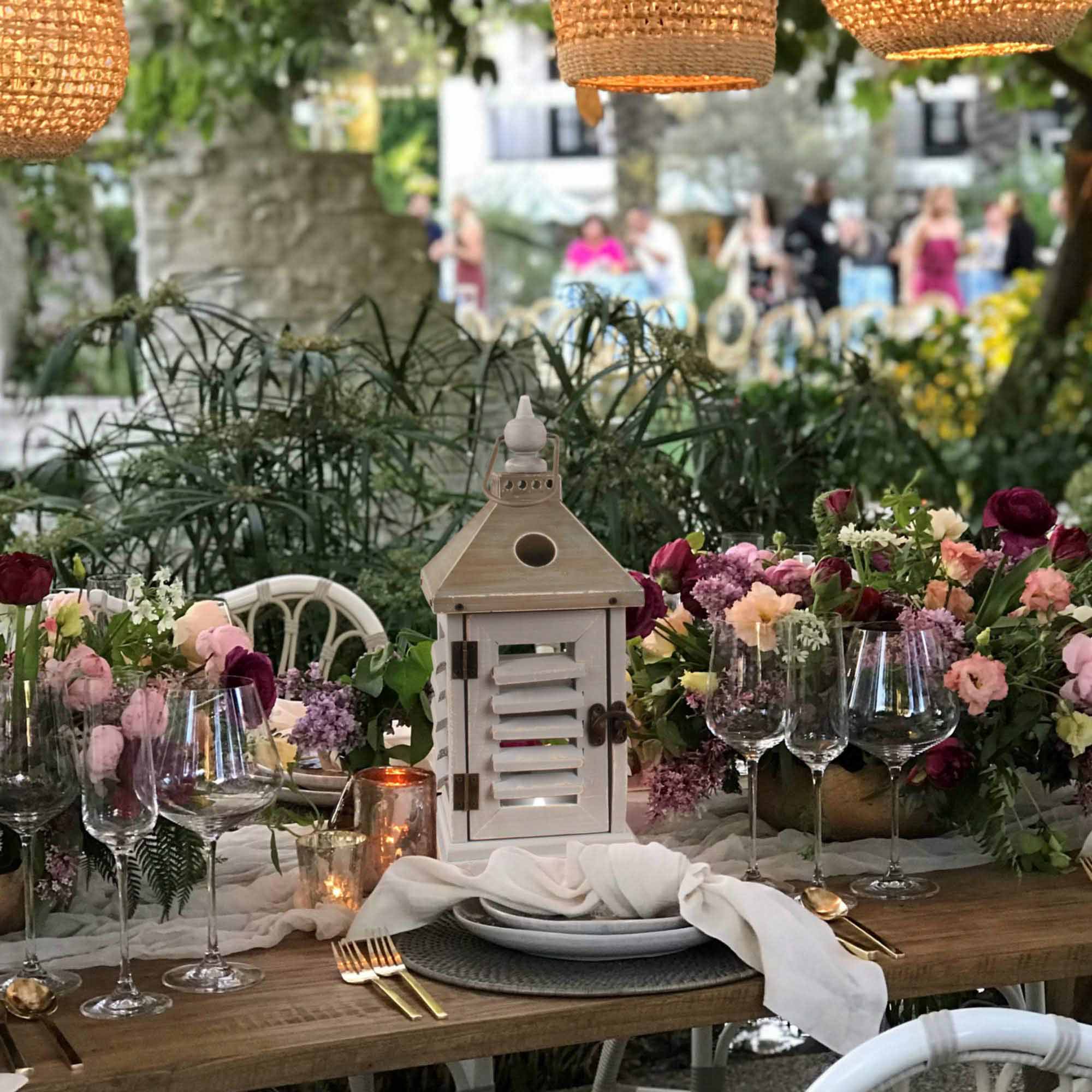 Rustic Wood Lantern - Image 3