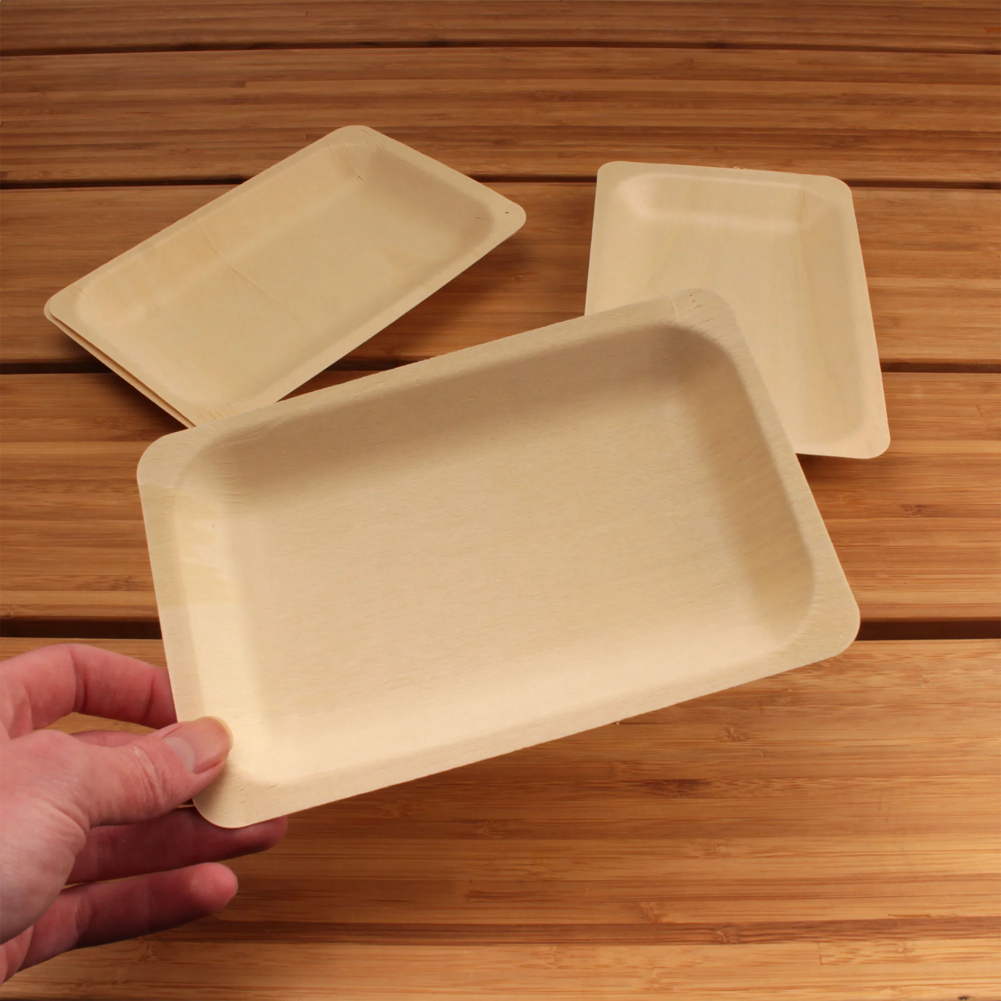 Wood Rectangle Plates - Image 5