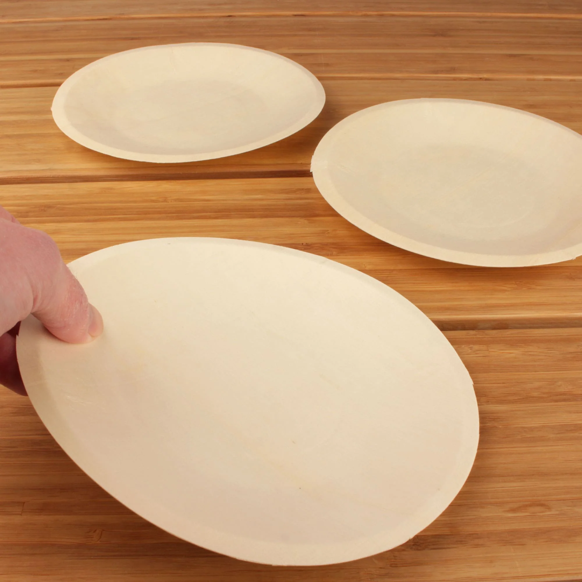 Wood Round Plates - Image 3