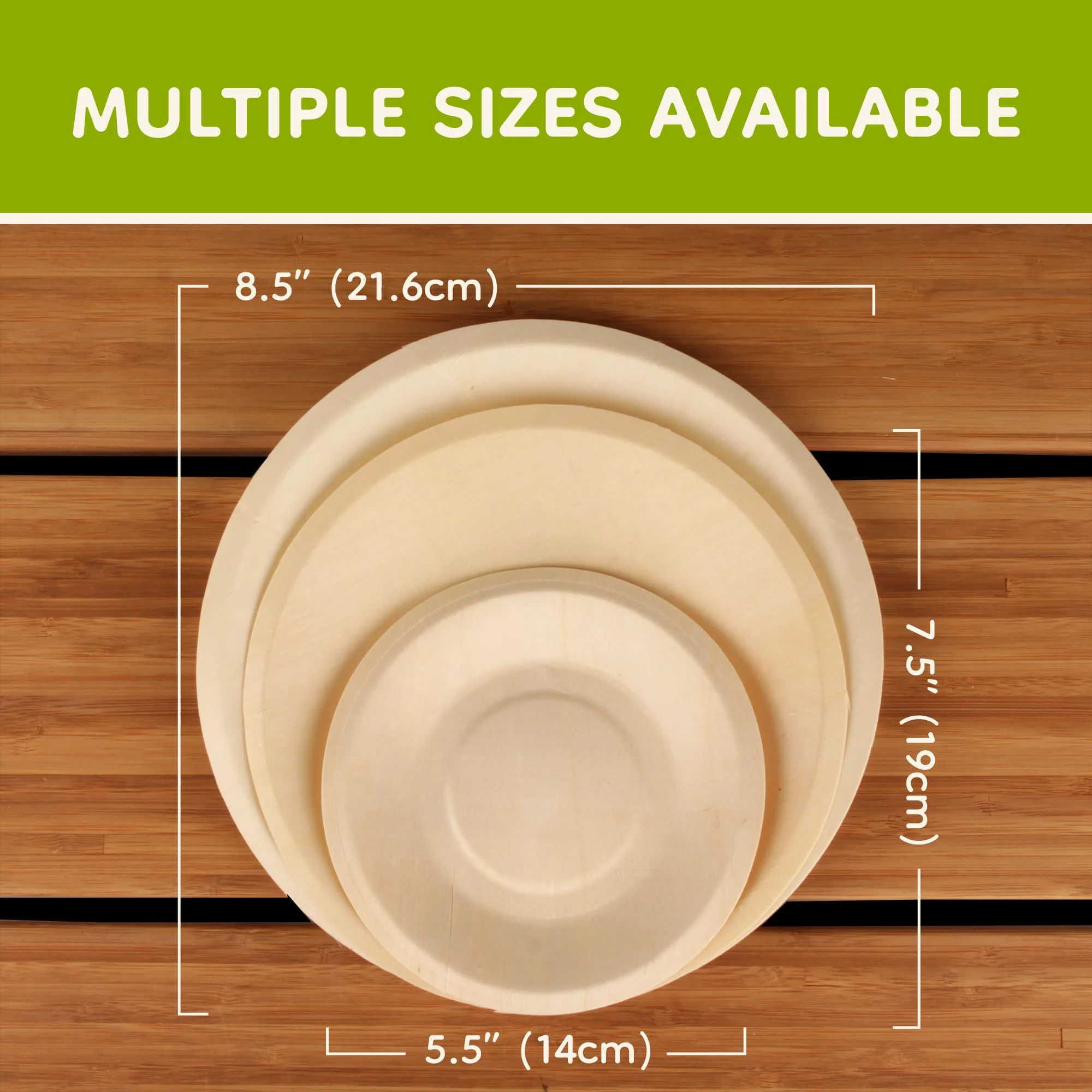 Wood Round Plates - Image 4
