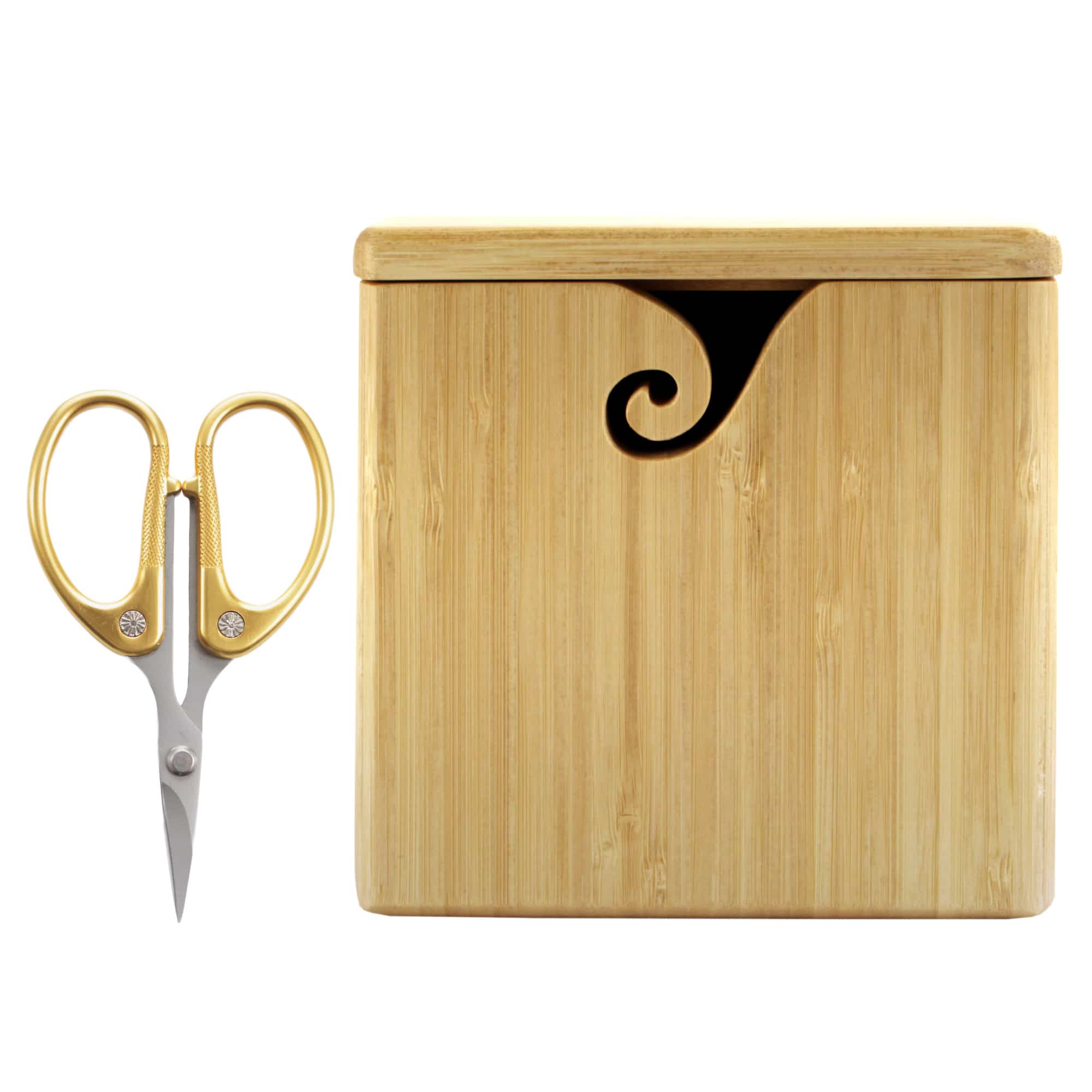 Bamboo Yarn Box & Embroidery Scissor Combo - Image 8