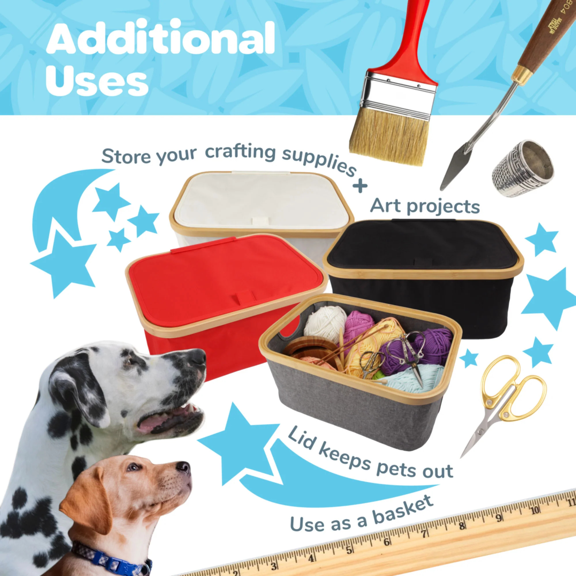Foldable Storage Organizer with Lid - Image 5