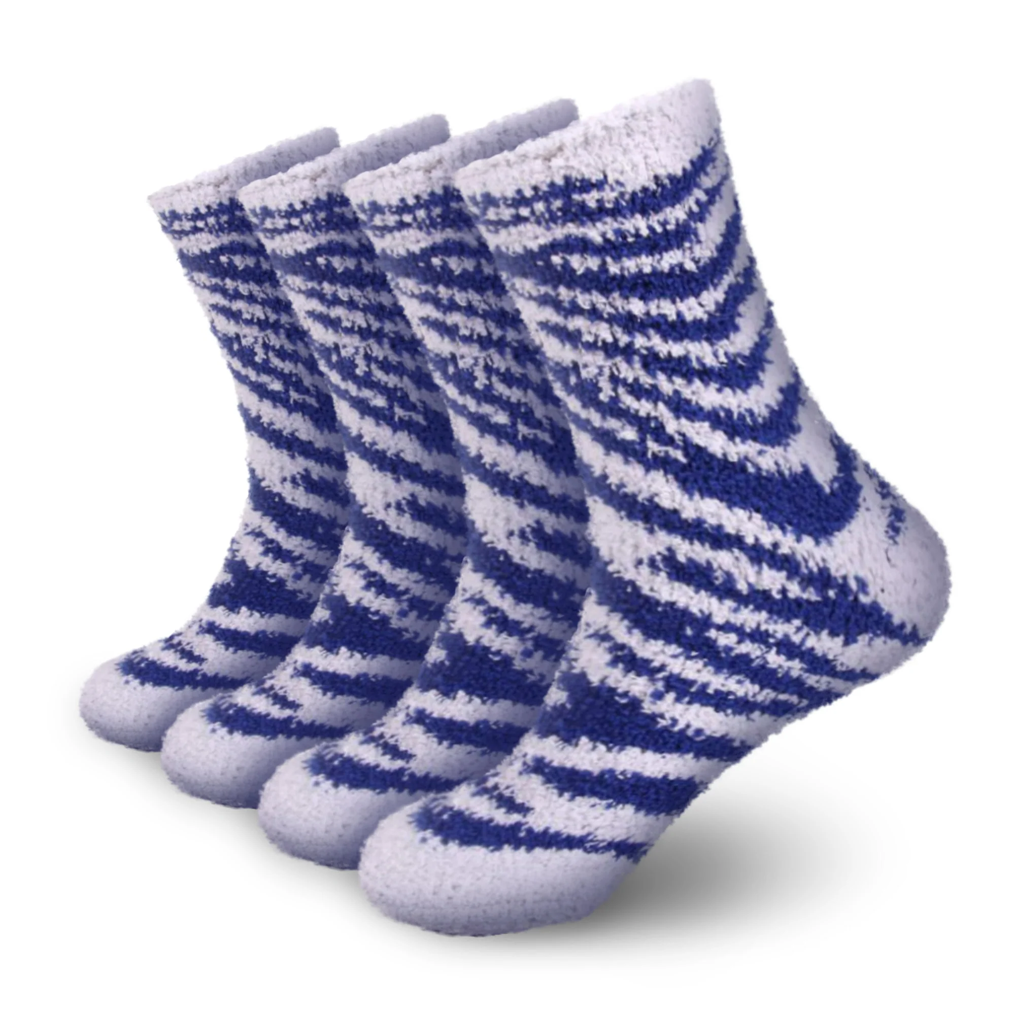 Zebra Stripe Team Spirit Fuzzy Socks - Image 10