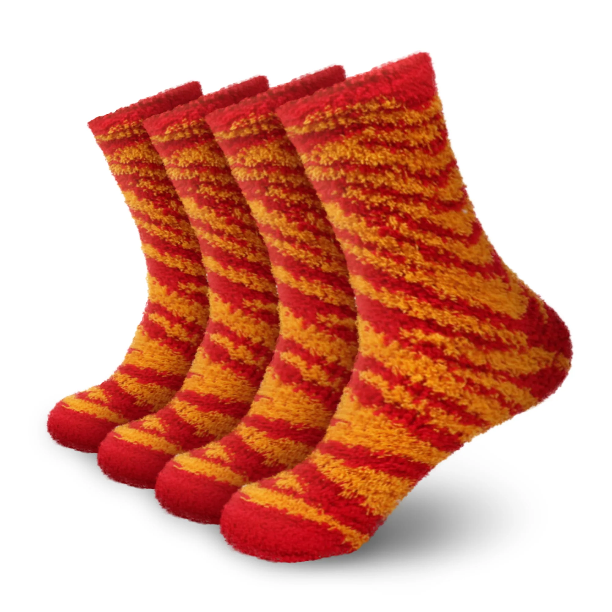 Zebra Stripe Team Spirit Fuzzy Socks - Image 9