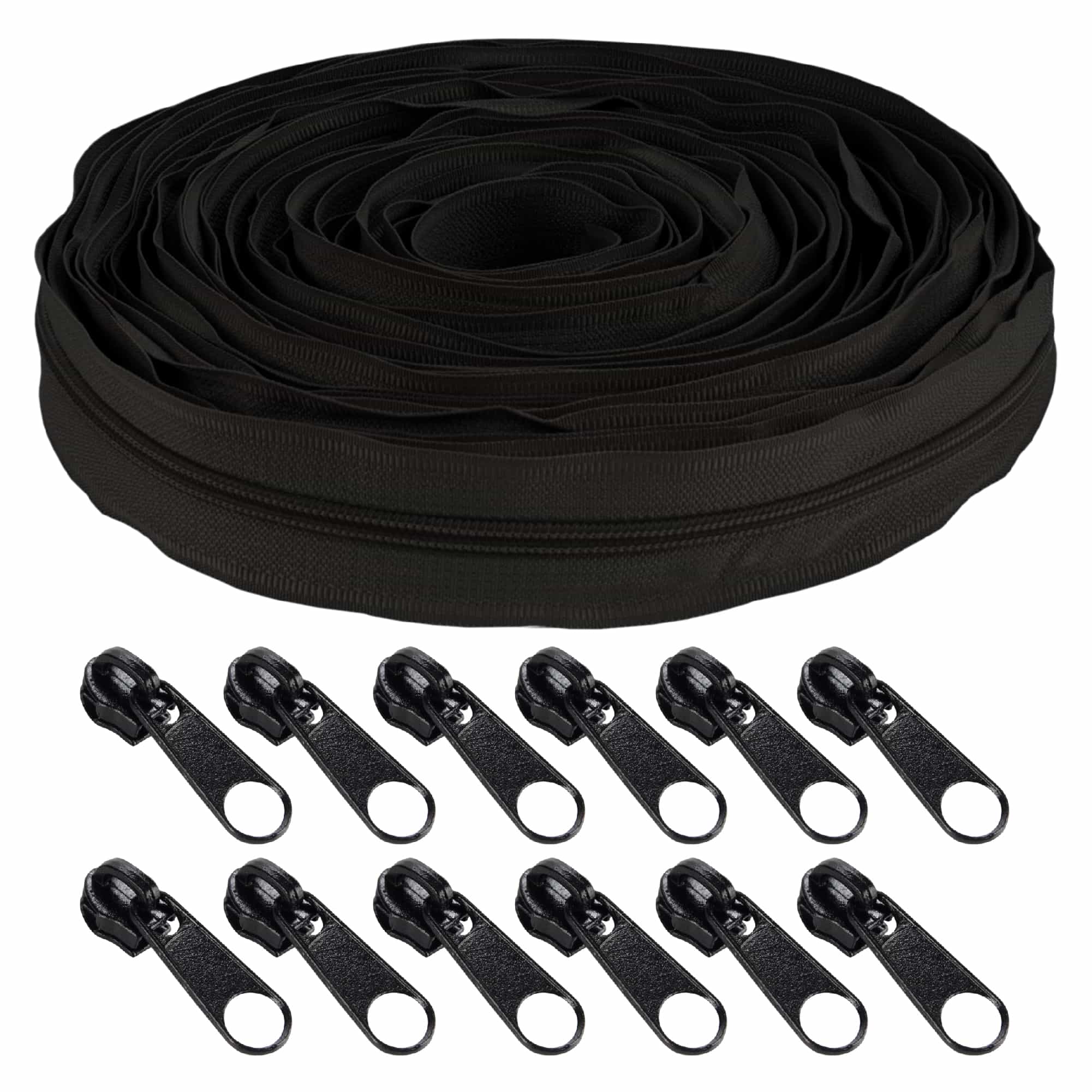 Nylon Coil Zipper Tape with Metal Non-Locking Pulls - Image 10