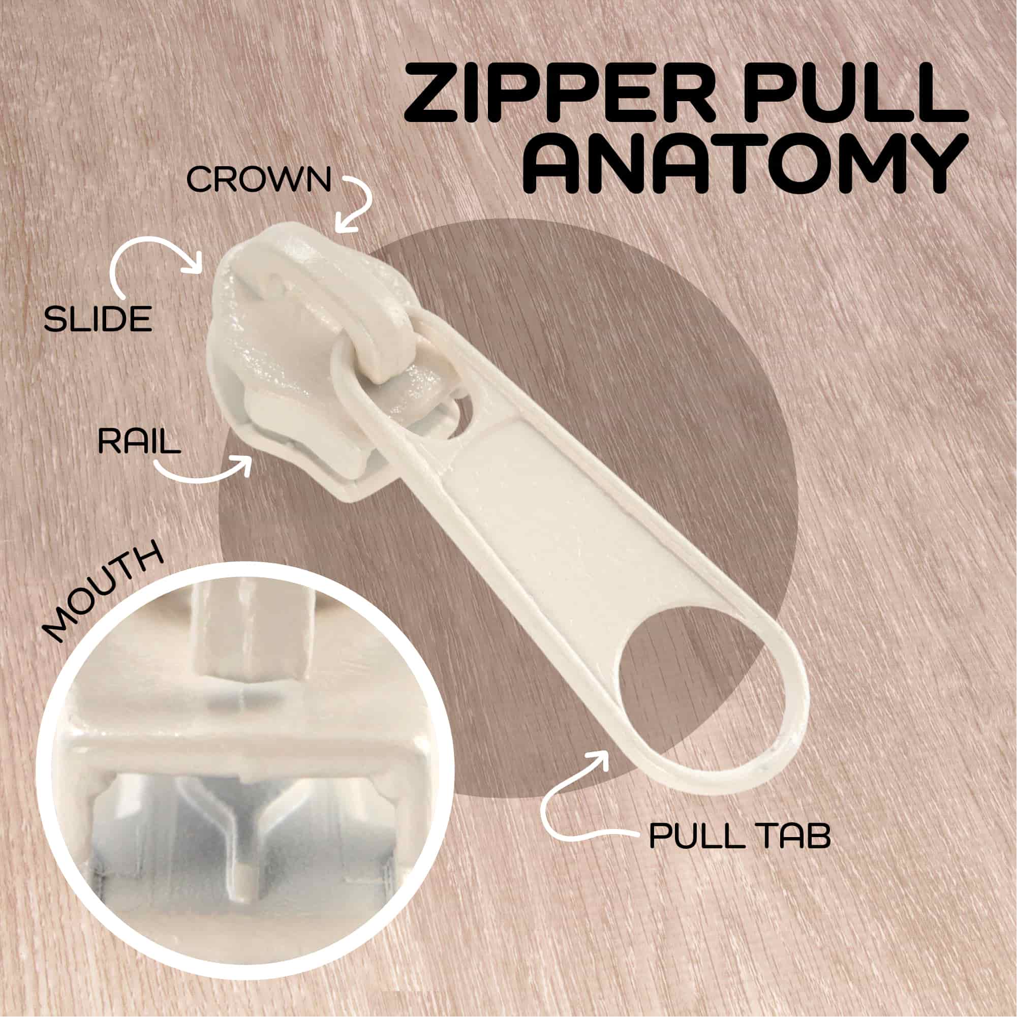 Nylon Coil Zipper Tape with Metal Non-Locking Pulls - Image 4
