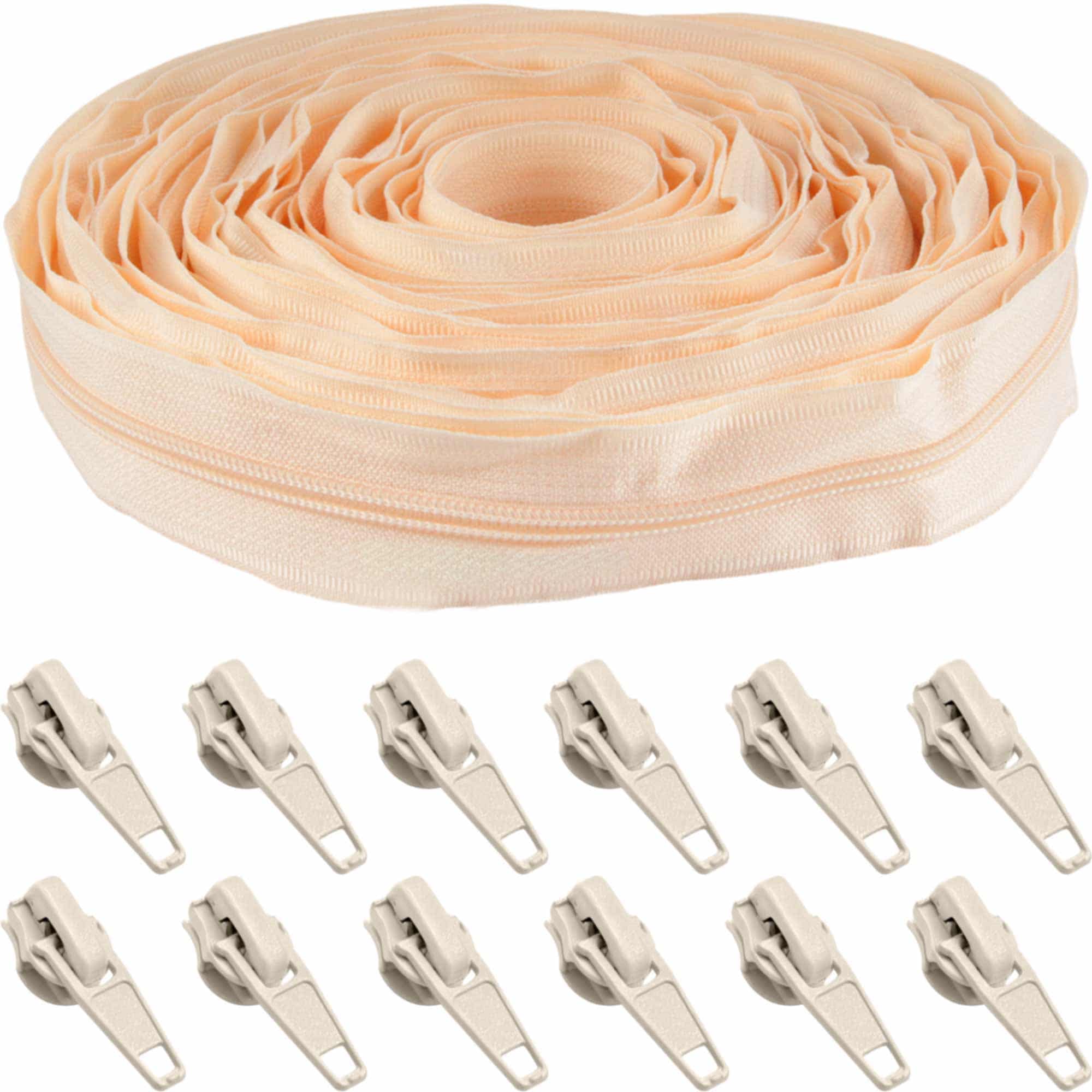 Nylon Coil Zipper Tape with Metal Non-Locking Pulls - Image 9