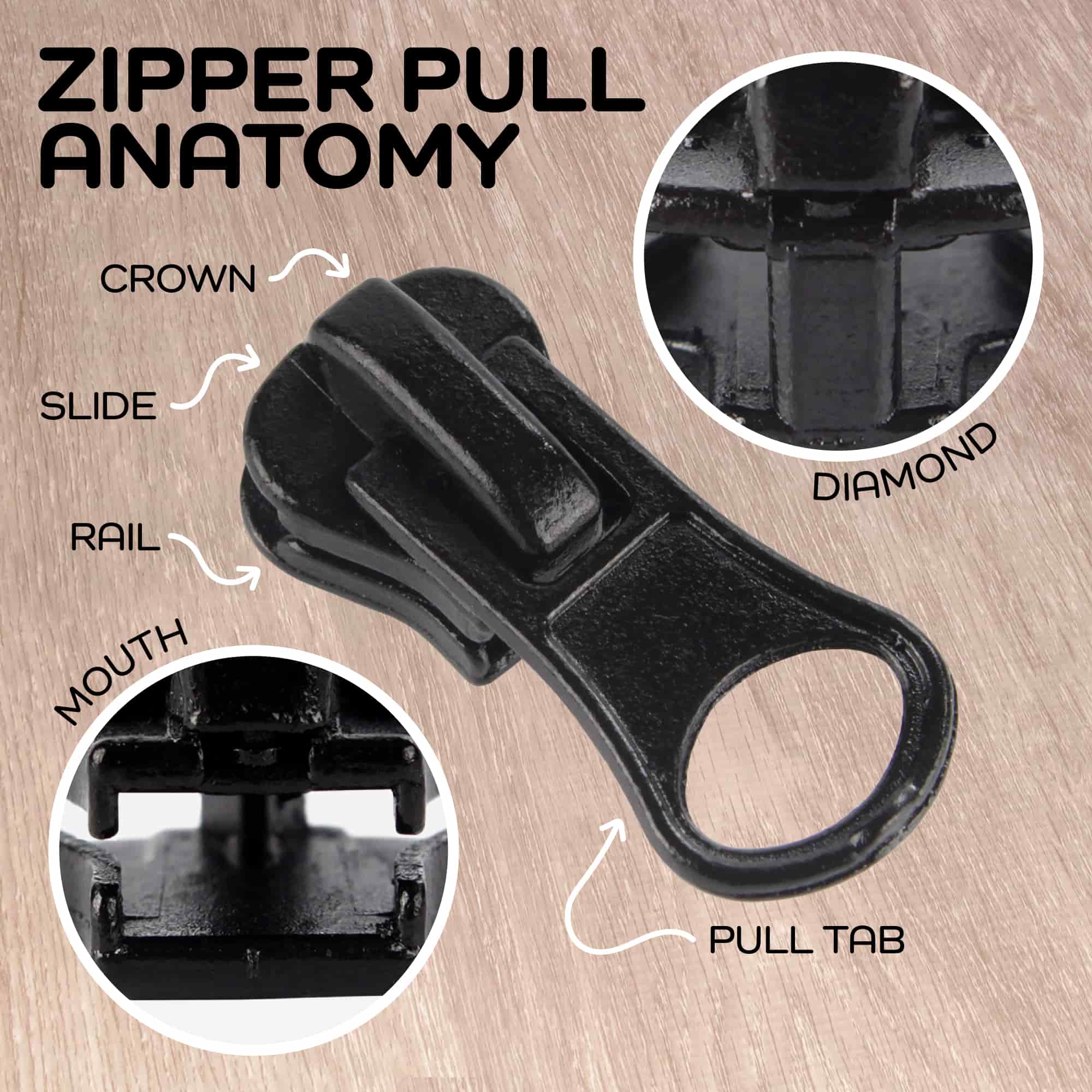 Metal Locking Zipper Pulls - Image 4